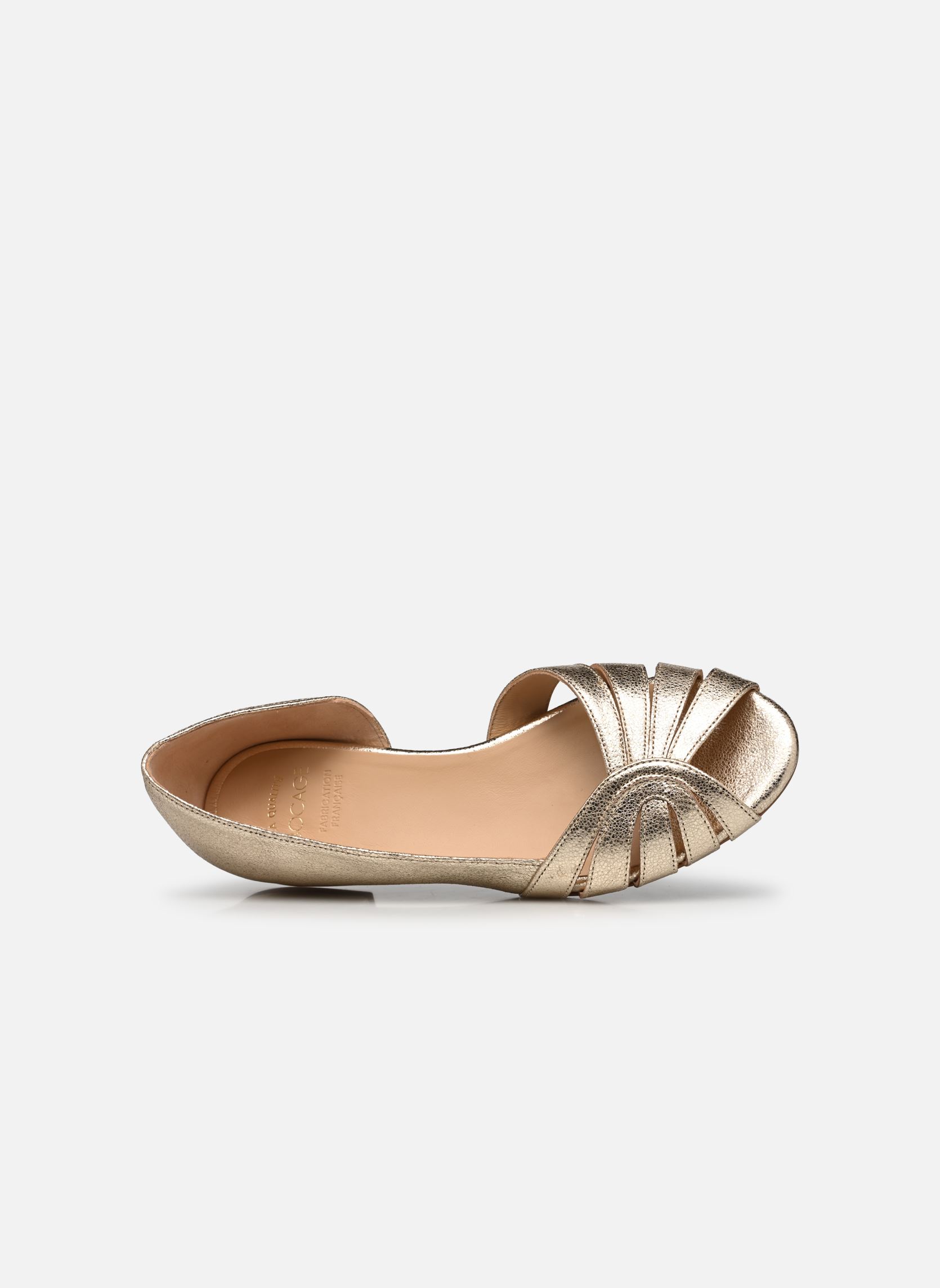 Ballerines classiques SOLINE femme or et bronze Bocage Ballerines classiques SOLINE femme or et bronze OR
