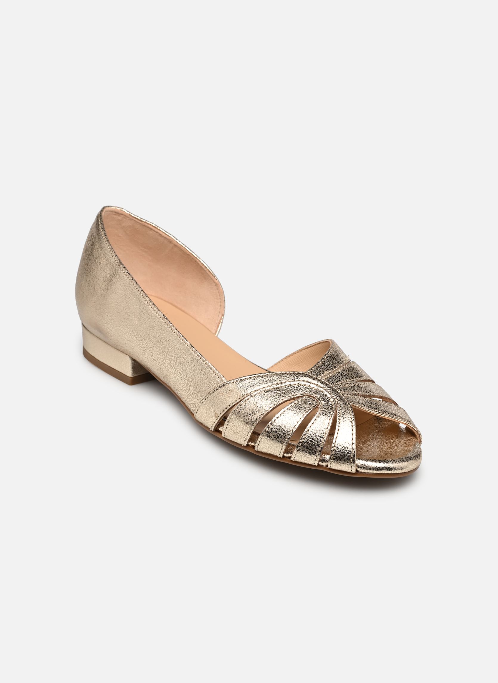 Ballerines classiques SOLINE femme or et bronze Bocage Ballerines classiques SOLINE femme or et bronze OR