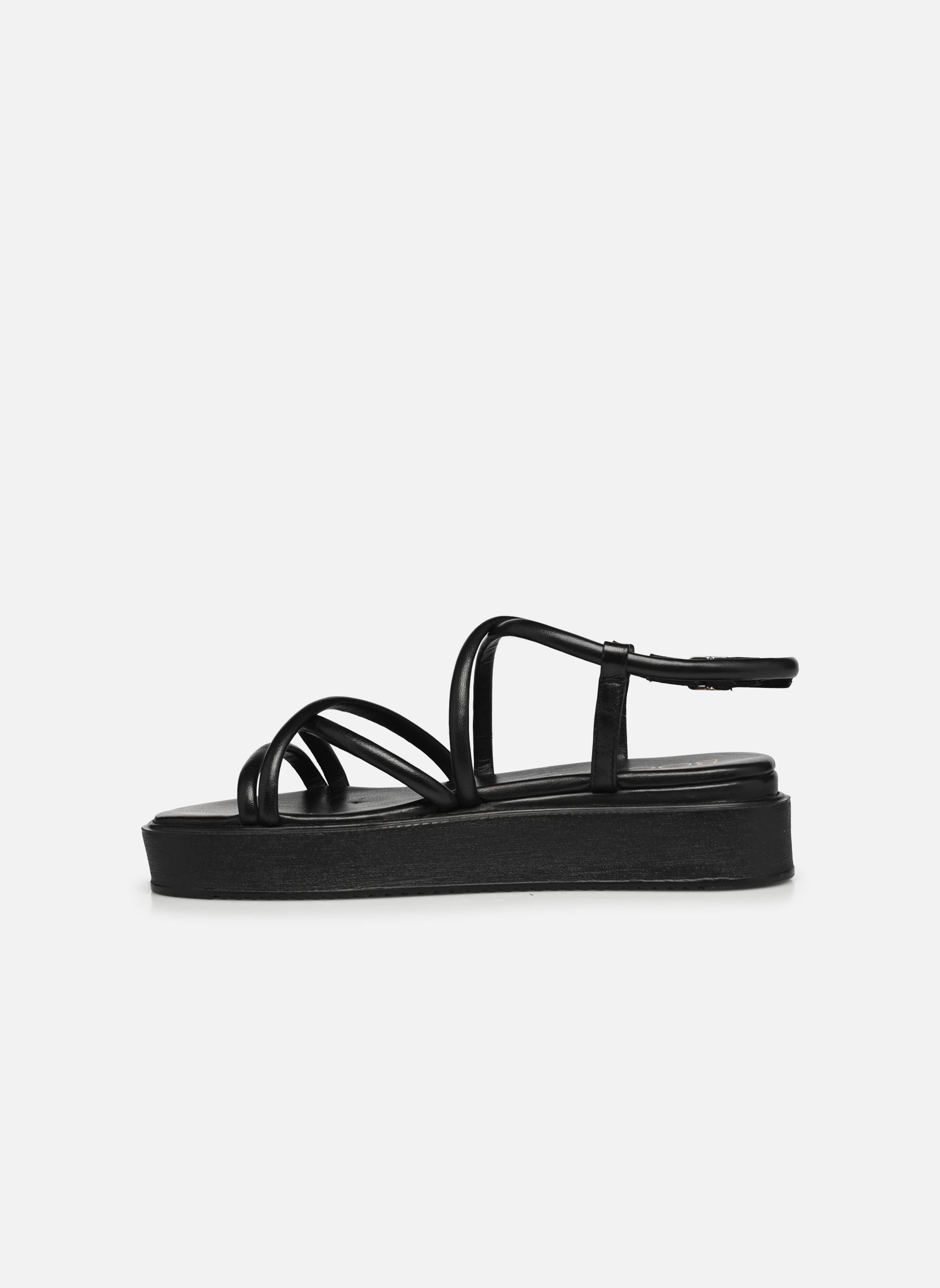 Sandalen met sleehak en plateau ROMMIE dames zwart Bocage Sandalen met sleehak en plateau ROMMIE dames zwart Noir