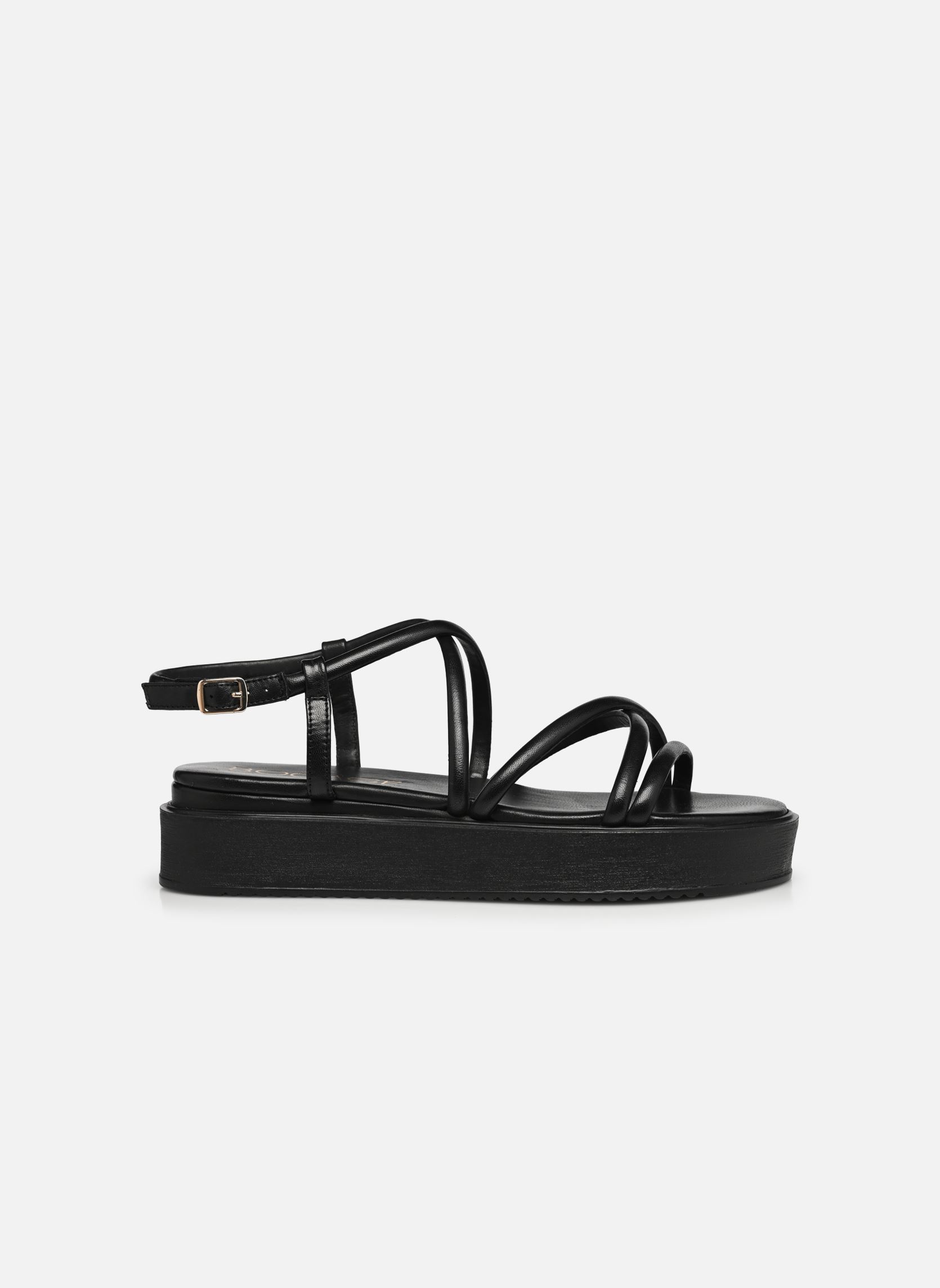 Sandalen met sleehak en plateau ROMMIE dames zwart Bocage Sandalen met sleehak en plateau ROMMIE dames zwart Noir