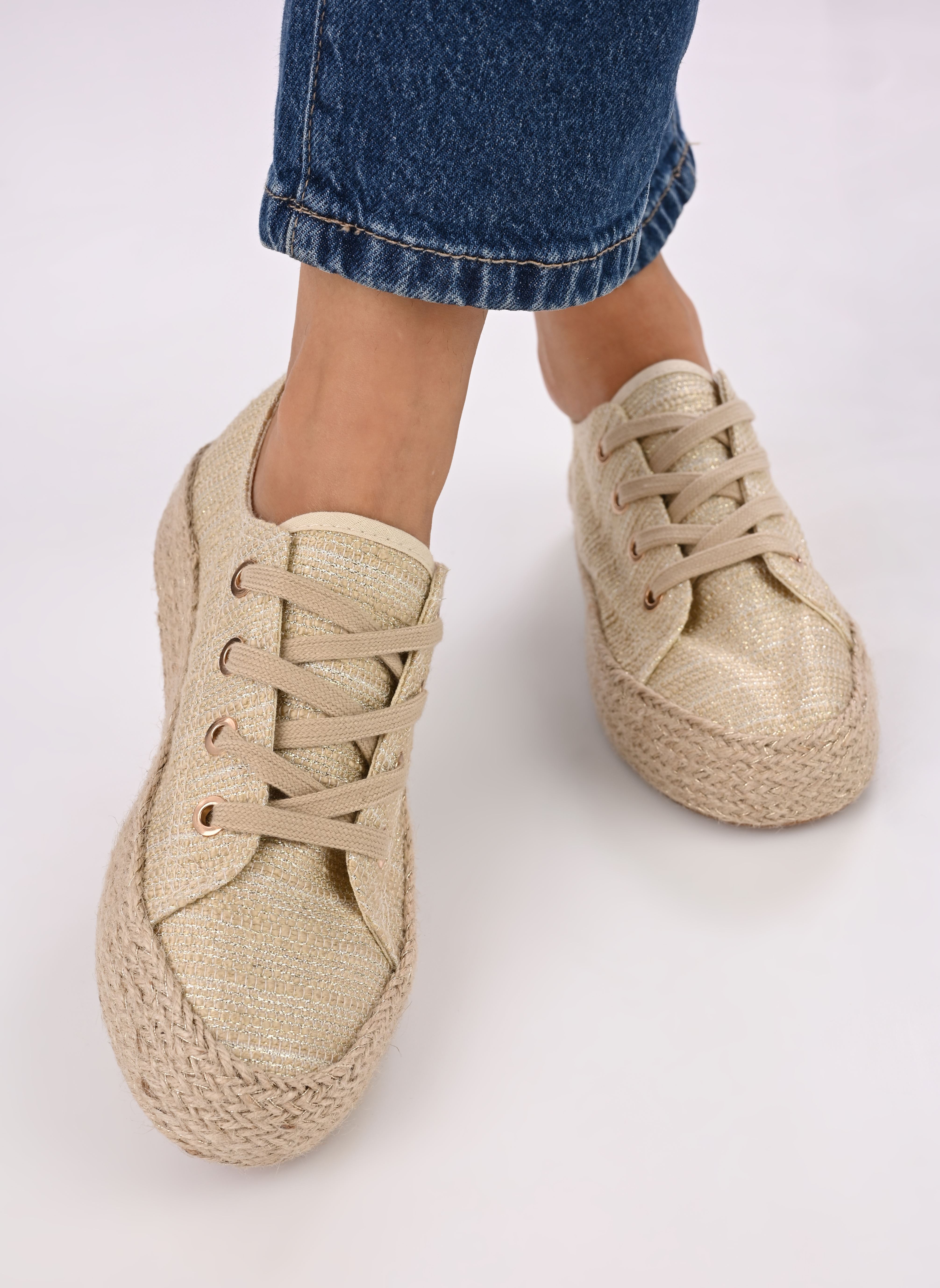 Baskets toile Jatokara femme or et bronze Eram Baskets toile Jatokara femme or et bronze Or