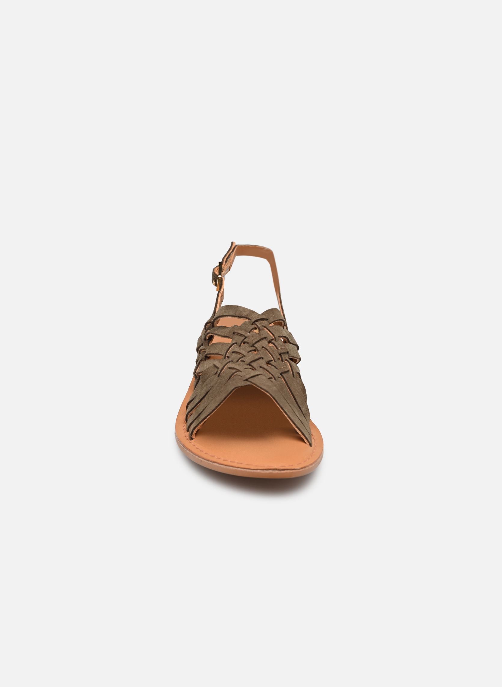 Flache Sandalen Ninon damen grün Eram Flache Sandalen Ninon damen grün Kaki
