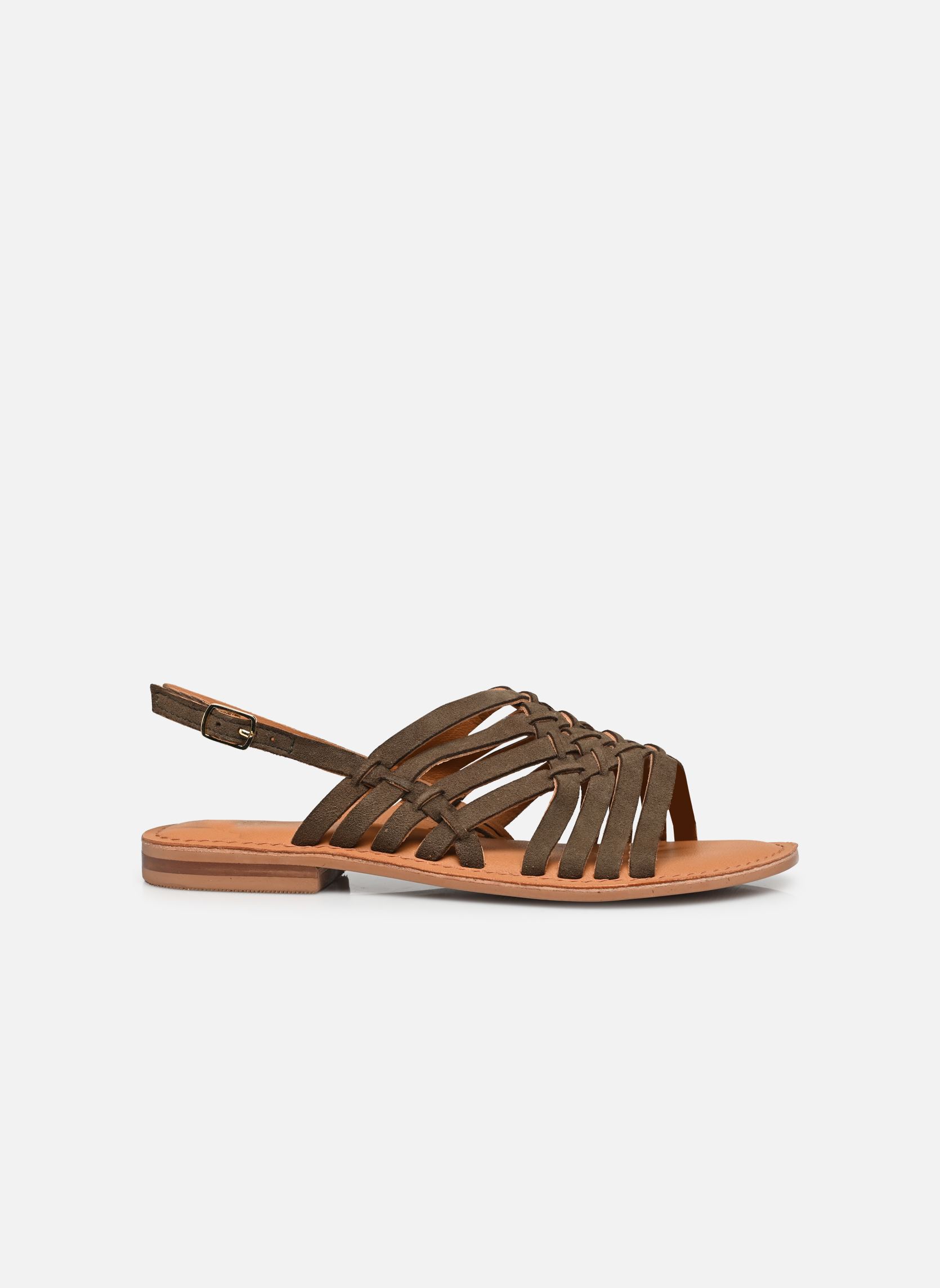 Flache Sandalen Ninon damen grün Eram Flache Sandalen Ninon damen grün Kaki