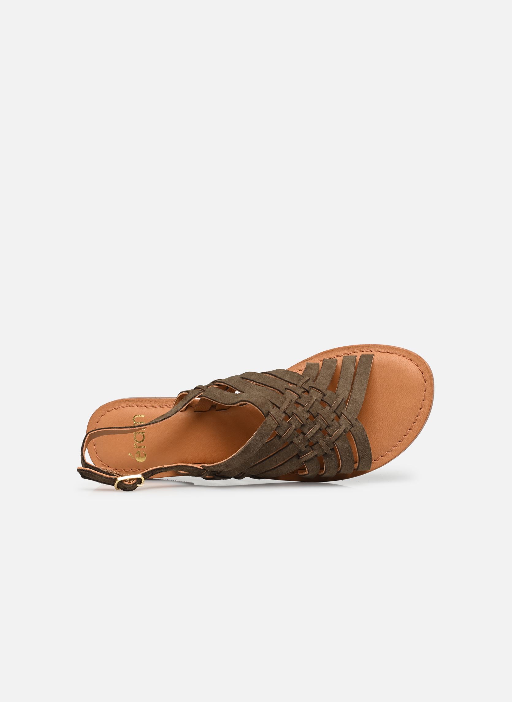 Flache Sandalen Ninon damen grün Eram Flache Sandalen Ninon damen grün Kaki