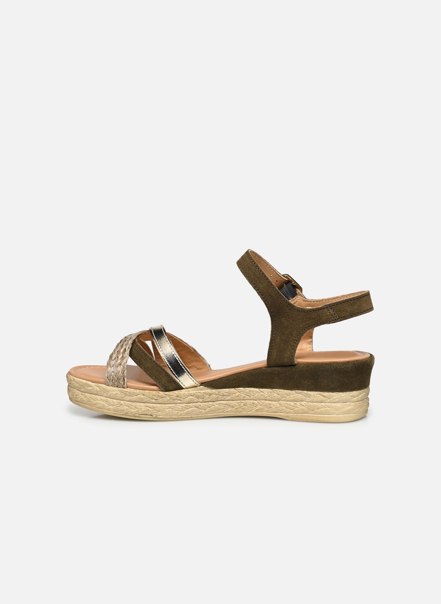 Keil- und Plateausandalen Oblette damen grün Eram Keil- und Plateausandalen Oblette damen grün Kaki