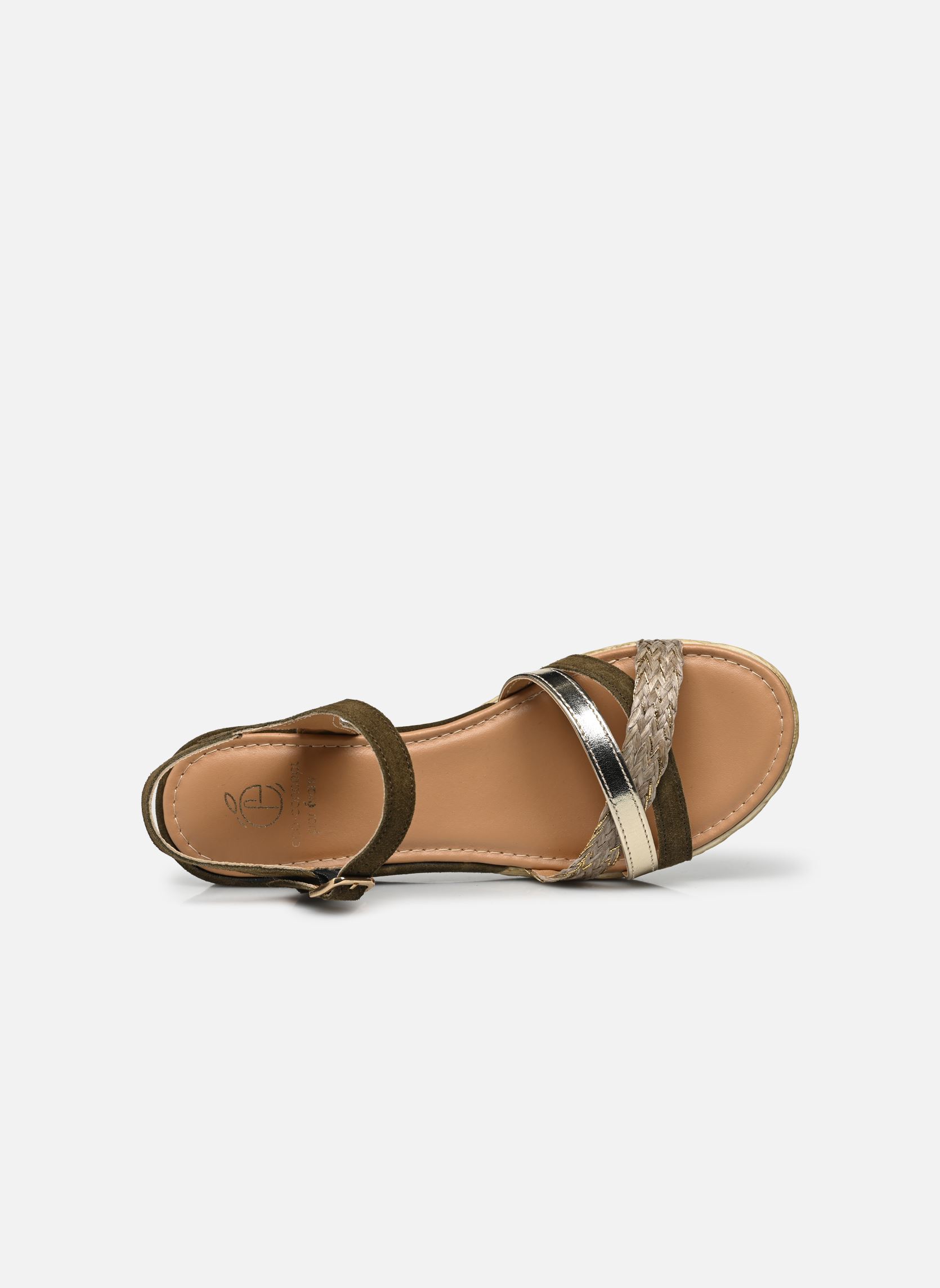 Keil- und Plateausandalen Oblette damen grün Eram Keil- und Plateausandalen Oblette damen grün Kaki