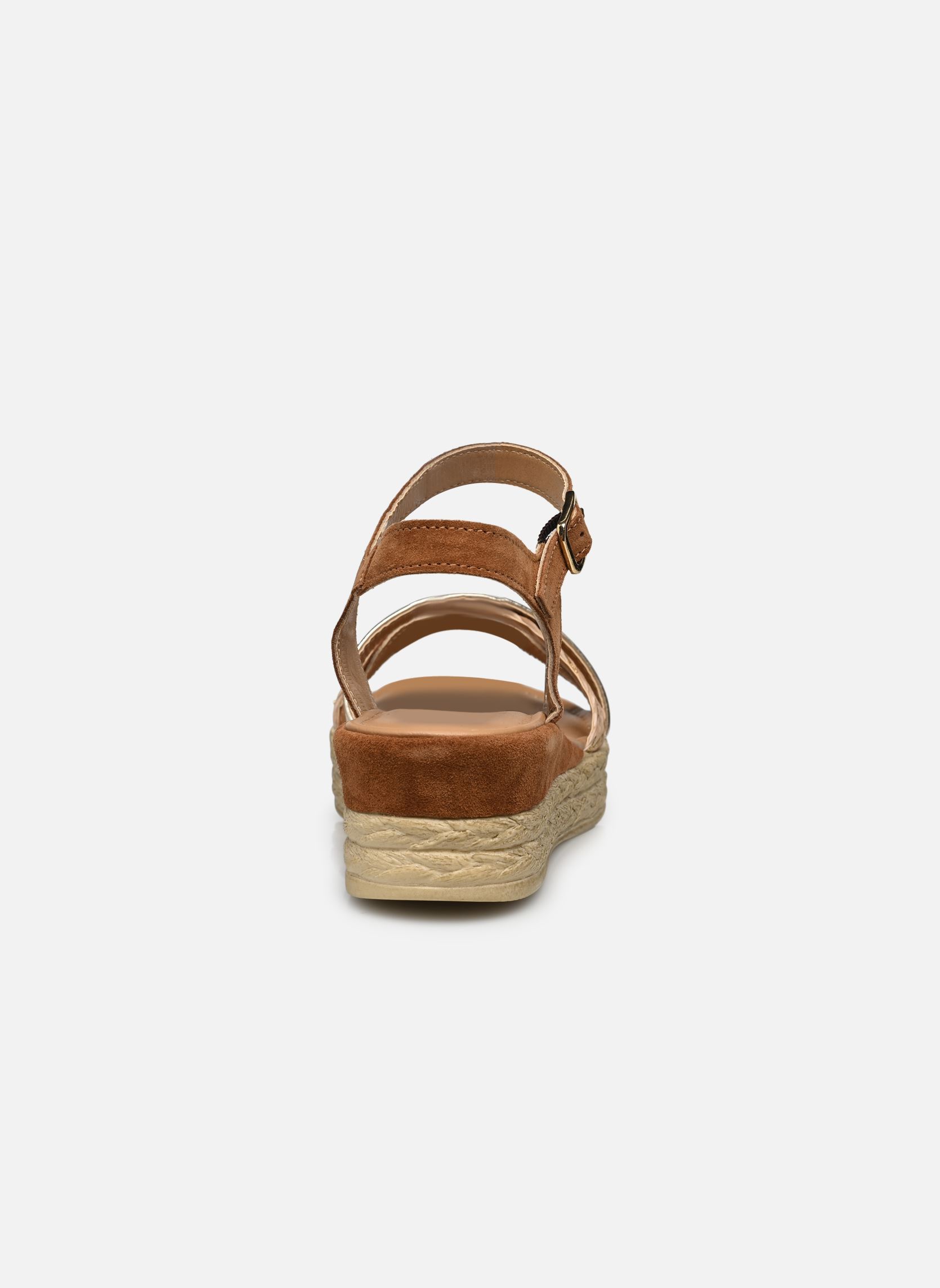 Sandales compensées et plateformes Oblette femme marron Eram Sandales compensées et plateformes Oblette femme marron Camel