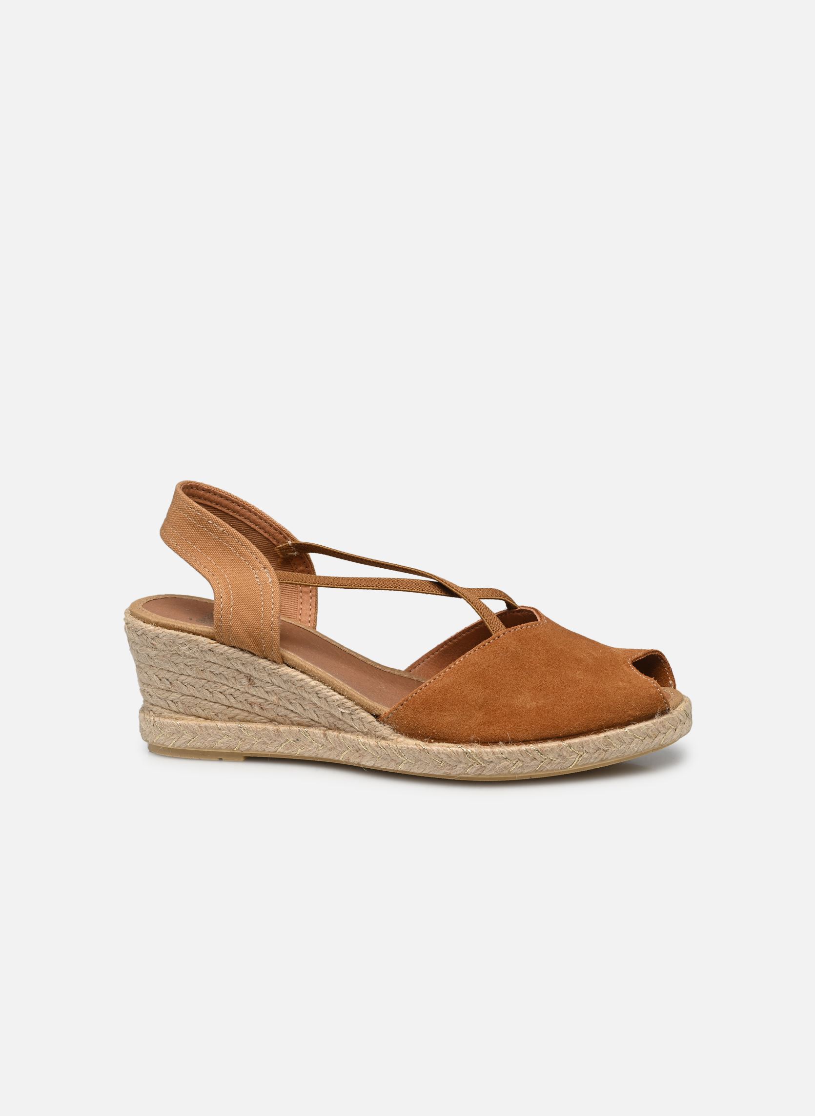Sandales compensées et plateformes Tamara femme marron Eram Sandales compensées et plateformes Tamara femme marron Camel