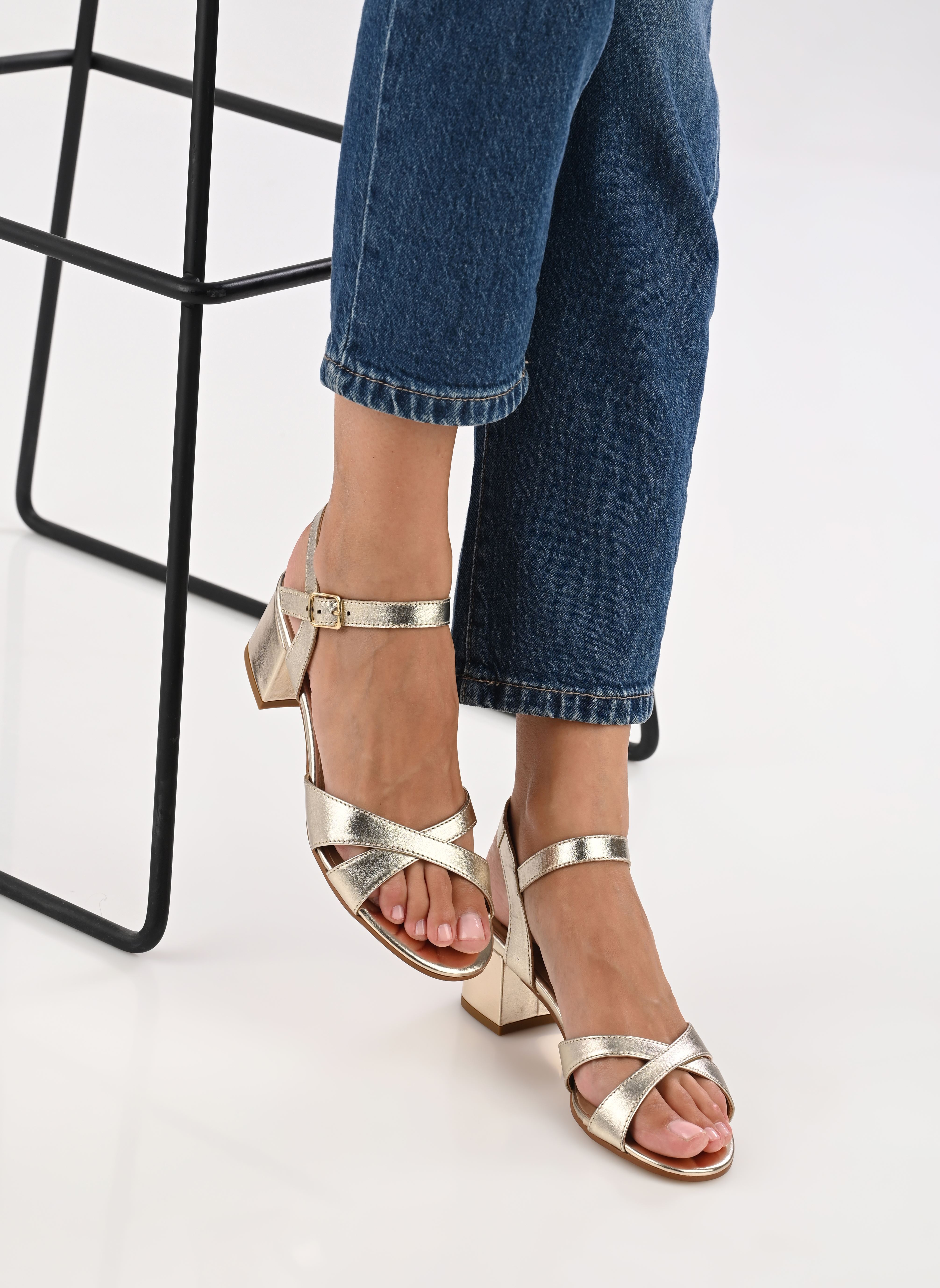 Sandalen Gladie dames goud en brons Eram Sandalen Gladie dames goud en brons OR