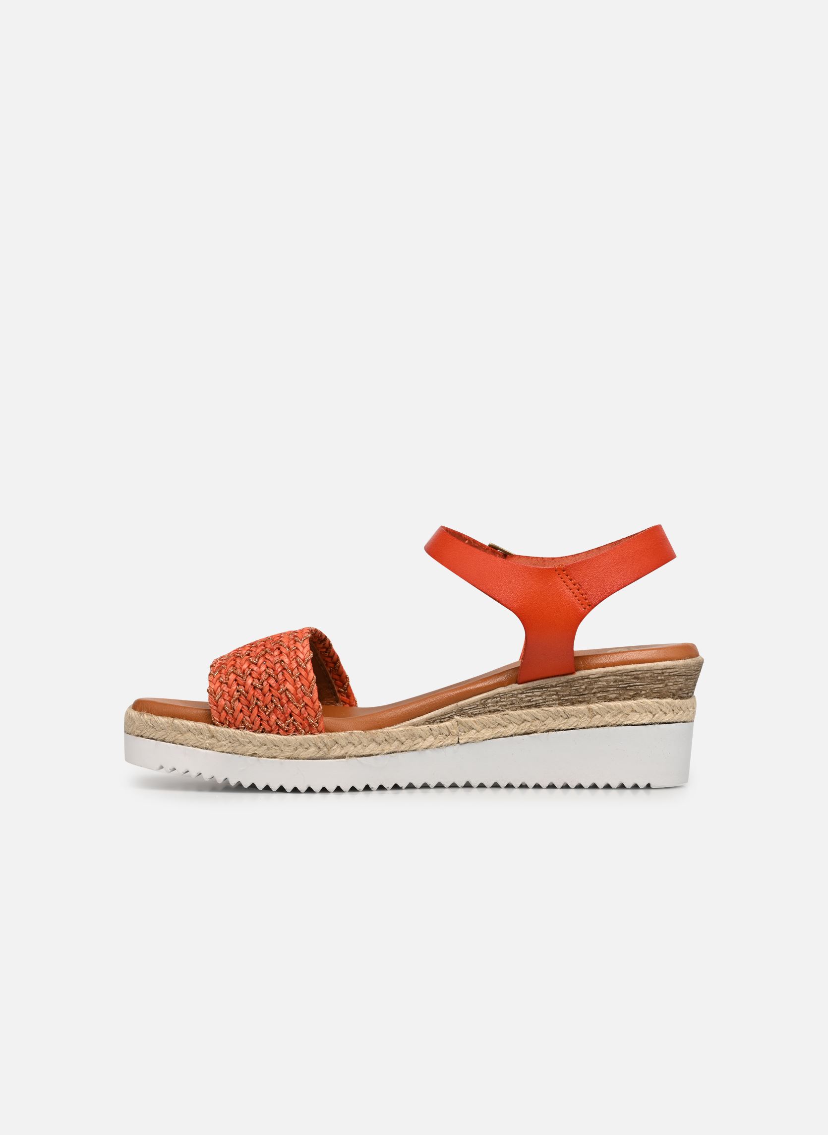 Sandali con zeppa e plateau Tibre donna arancione Eram Sandali con zeppa e plateau Tibre donna arancione Orange