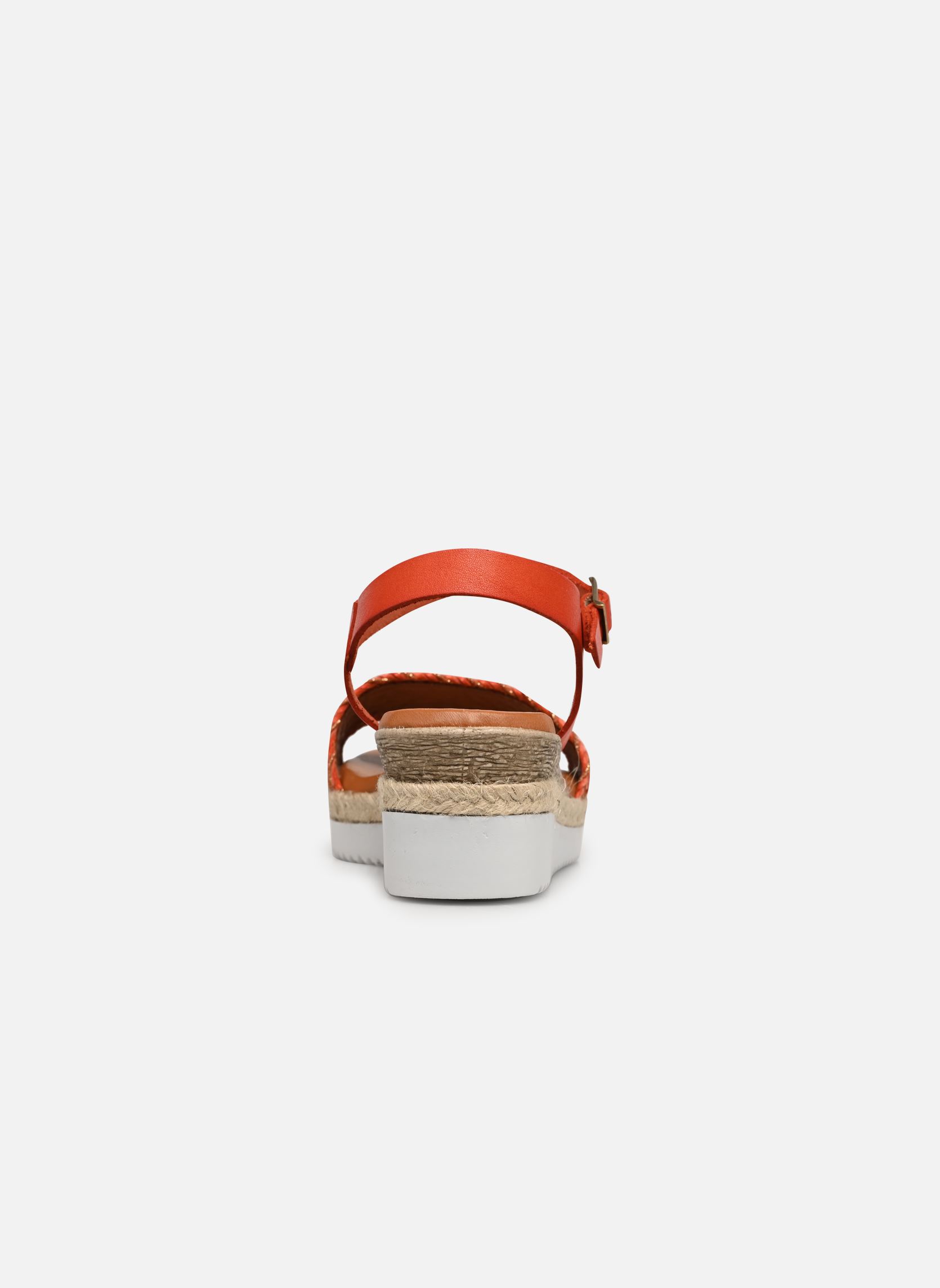Sandali con zeppa e plateau Tibre donna arancione Eram Sandali con zeppa e plateau Tibre donna arancione Orange