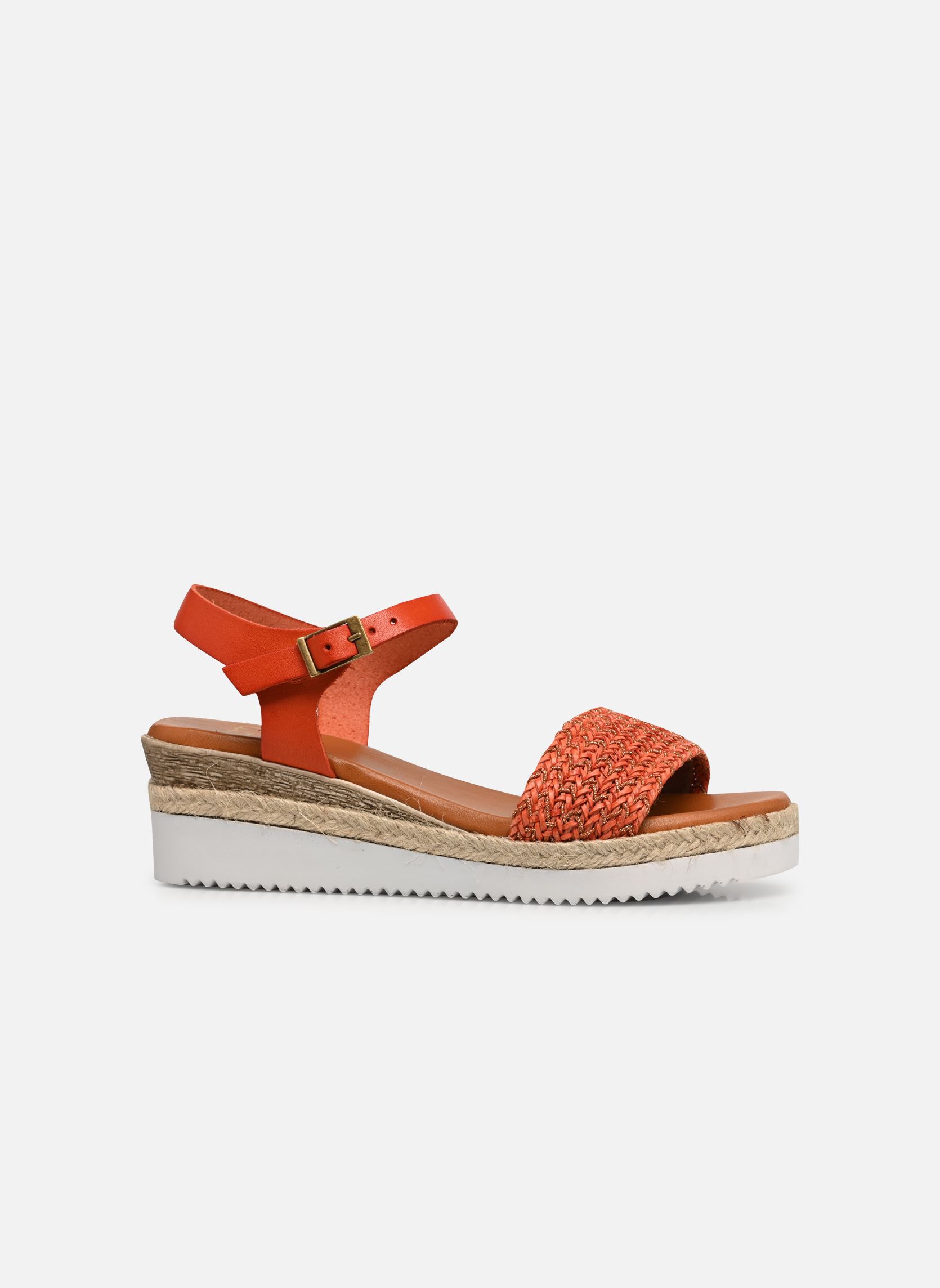 Sandali con zeppa e plateau Tibre donna arancione Eram Sandali con zeppa e plateau Tibre donna arancione Orange