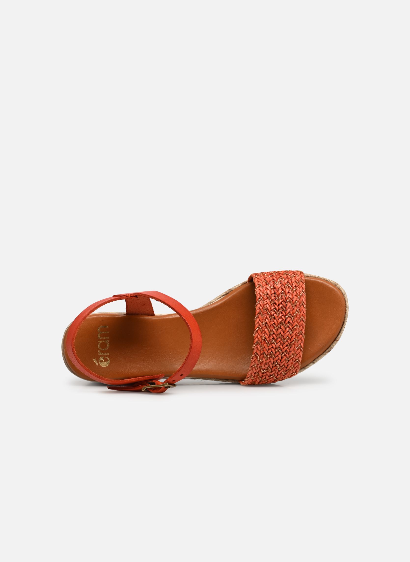 Sandali con zeppa e plateau Tibre donna arancione Eram Sandali con zeppa e plateau Tibre donna arancione Orange