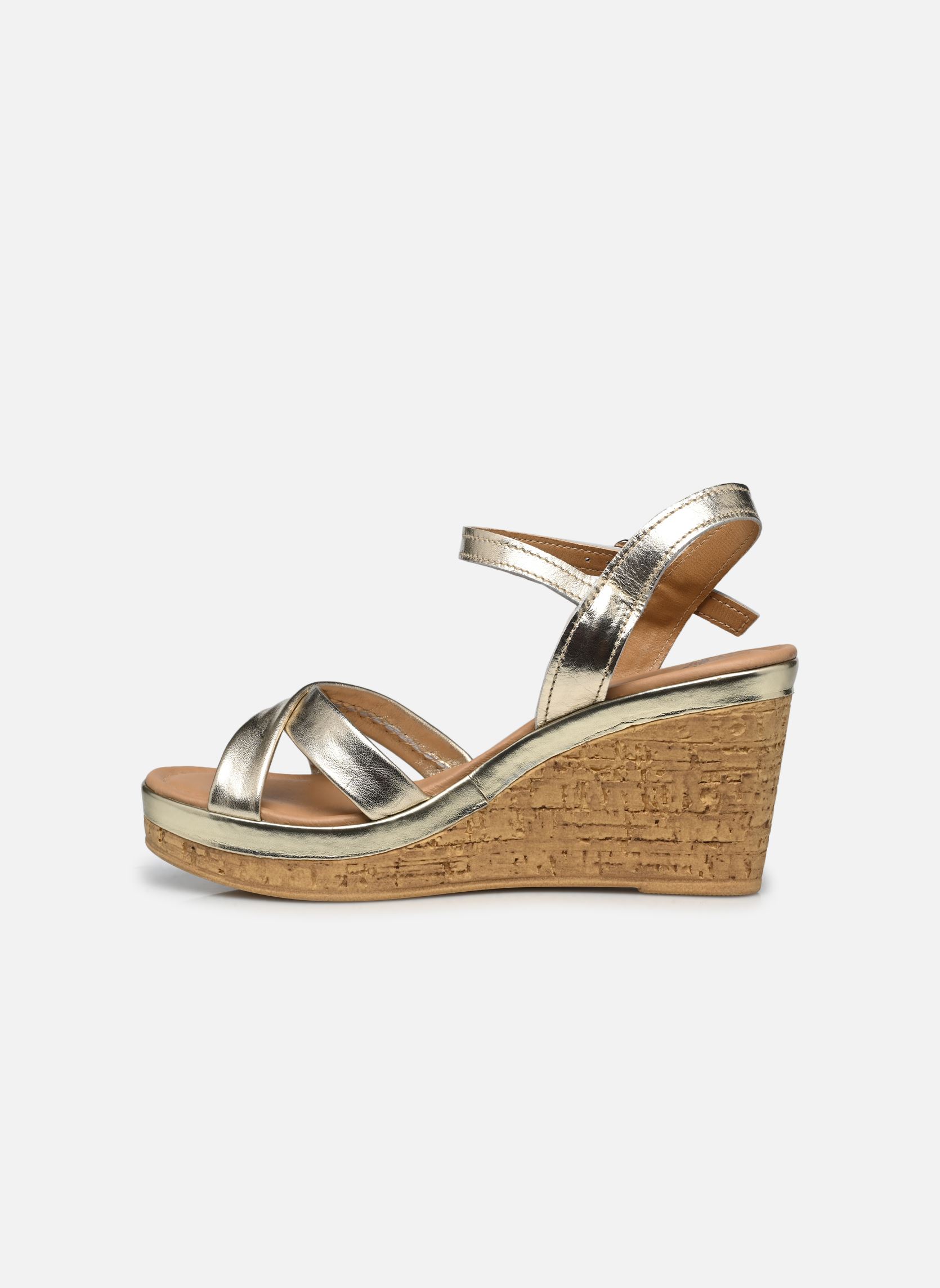 Sandalias y plataformas de cuña Tanaya mujer oro y bronce Eram Sandalias y plataformas de cuña Tanaya mujer oro y bronce Or
