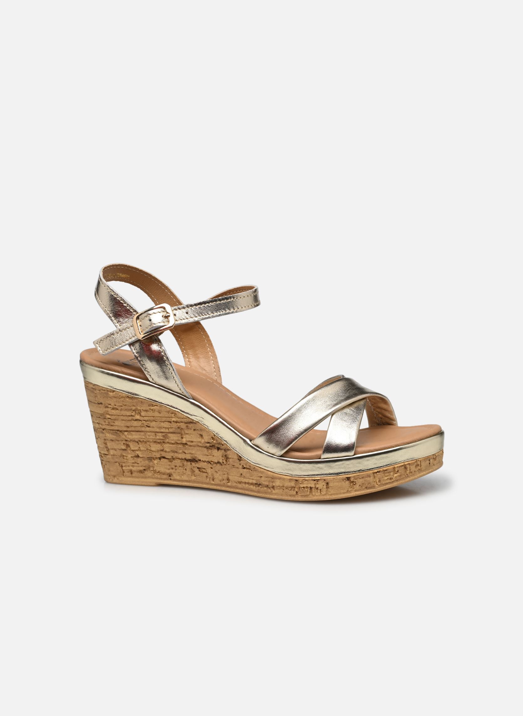 Sandalias y plataformas de cuña Tanaya mujer oro y bronce Eram Sandalias y plataformas de cuña Tanaya mujer oro y bronce Or