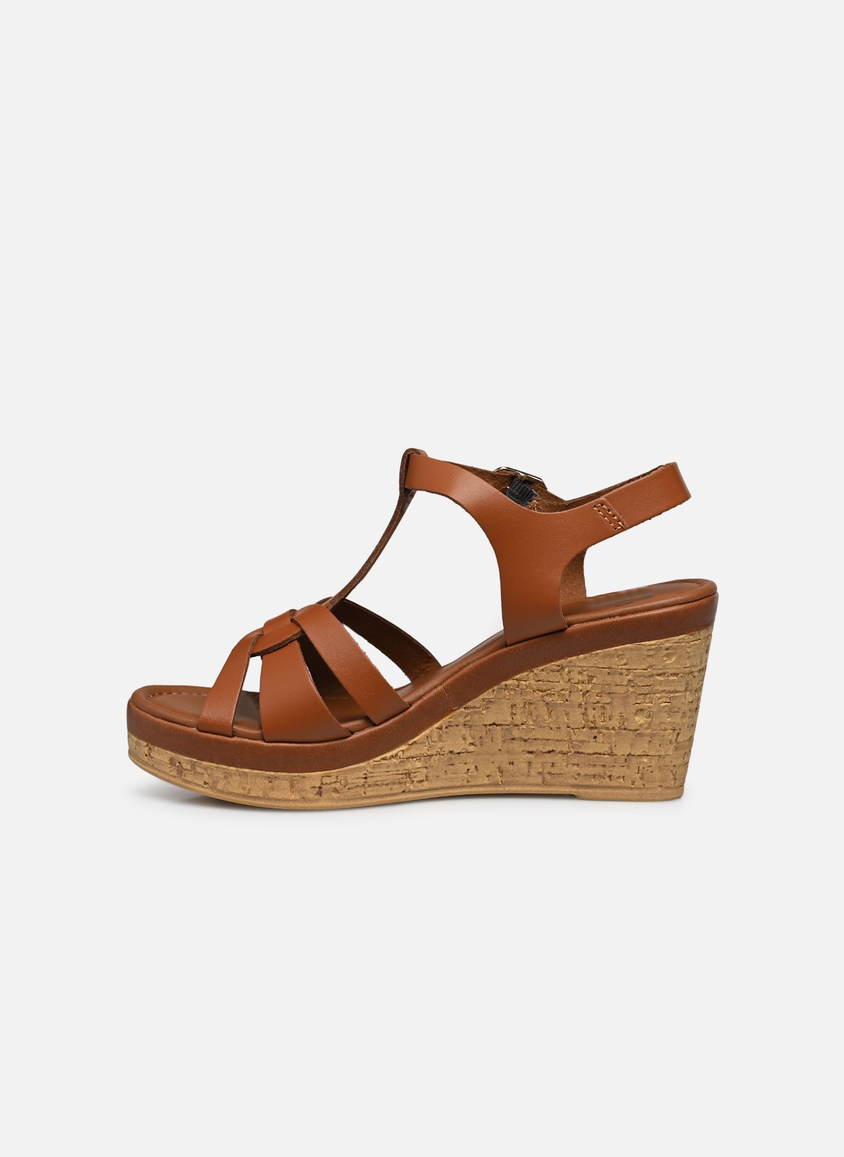Sandalias y plataformas de cuña Tammyn mujer marrón Eram Sandalias y plataformas de cuña Tammyn mujer marrón Cognac