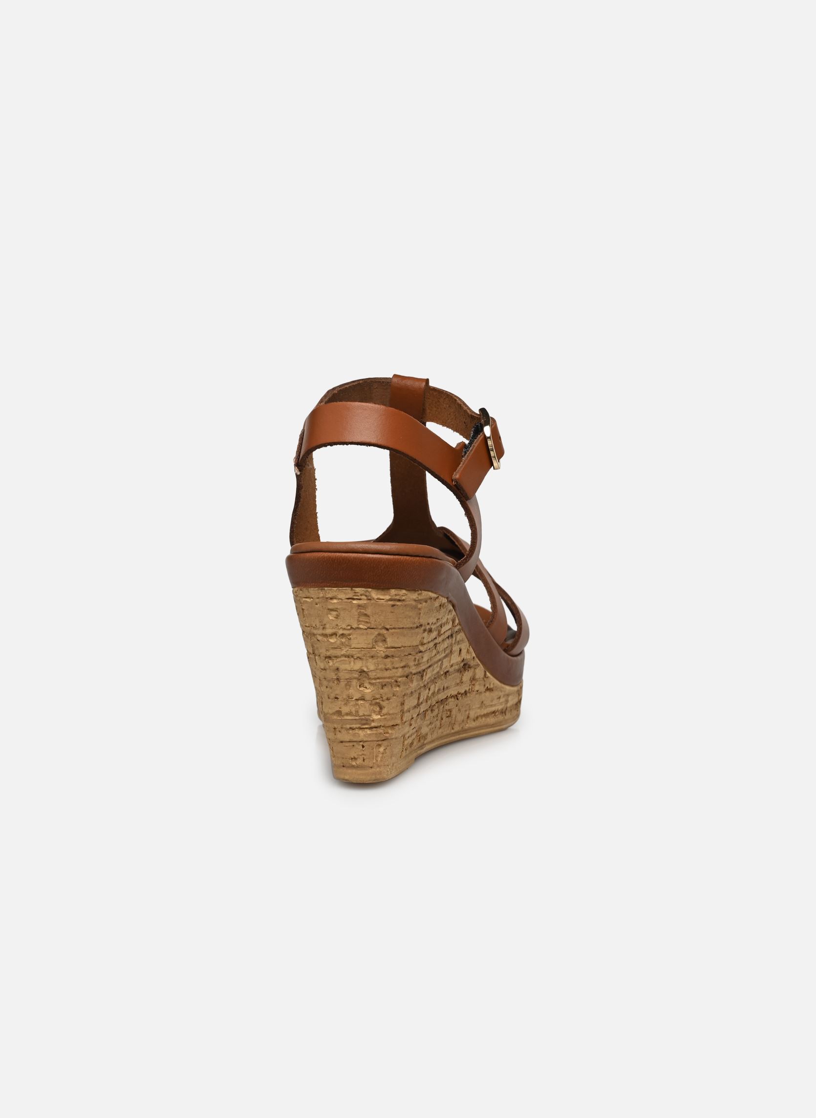 Sandalias y plataformas de cuña Tammyn mujer marrón Eram Sandalias y plataformas de cuña Tammyn mujer marrón Cognac