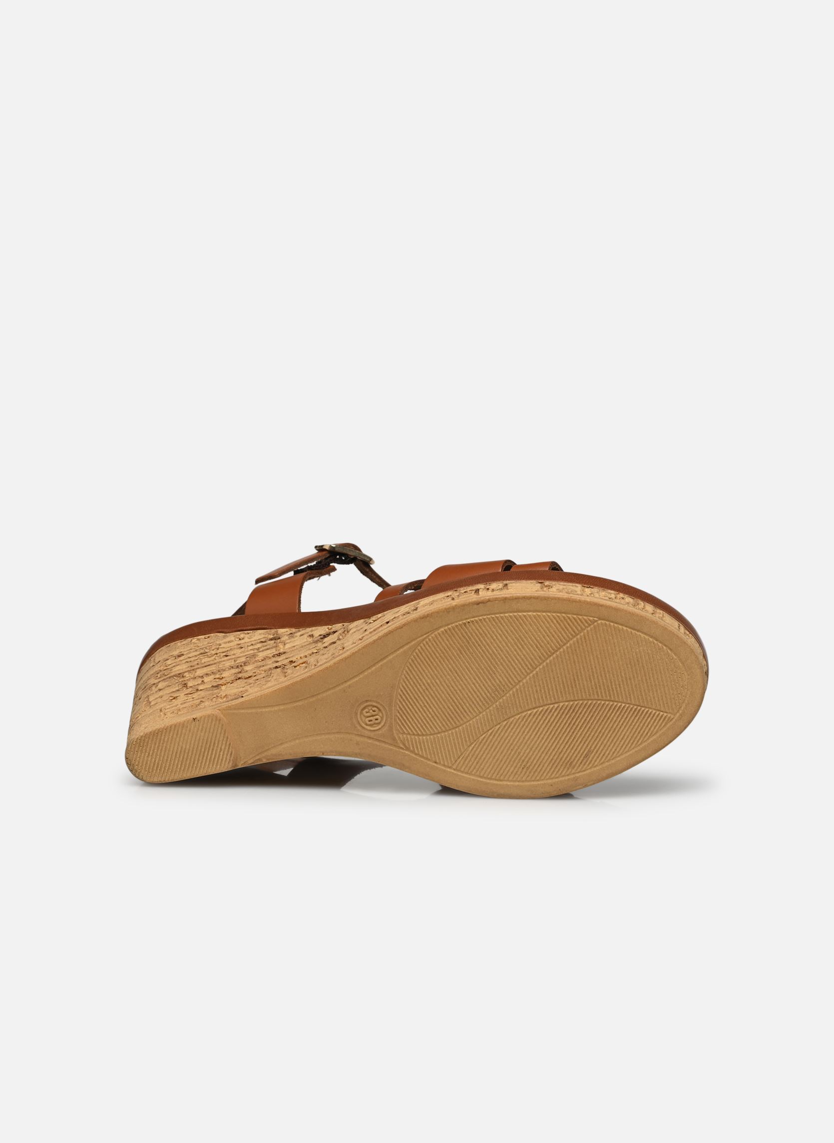 Sandalias y plataformas de cuña Tammyn mujer marrón Eram Sandalias y plataformas de cuña Tammyn mujer marrón Cognac