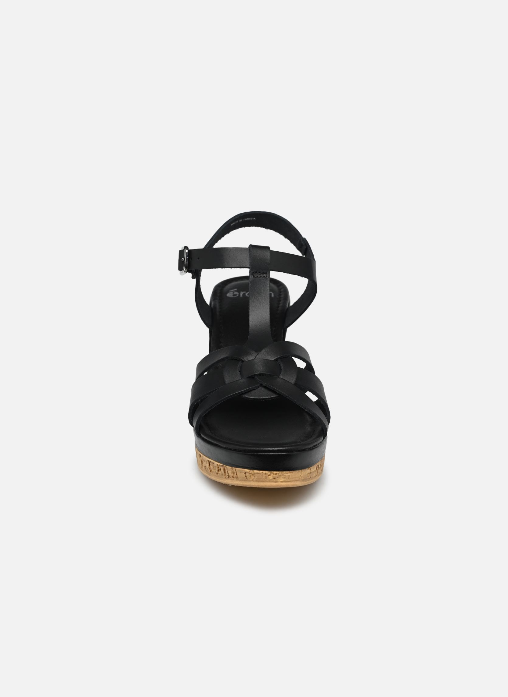 Sandalen met sleehak en plateau Tammyn dames zwart Eram Sandalen met sleehak en plateau Tammyn dames zwart Noir