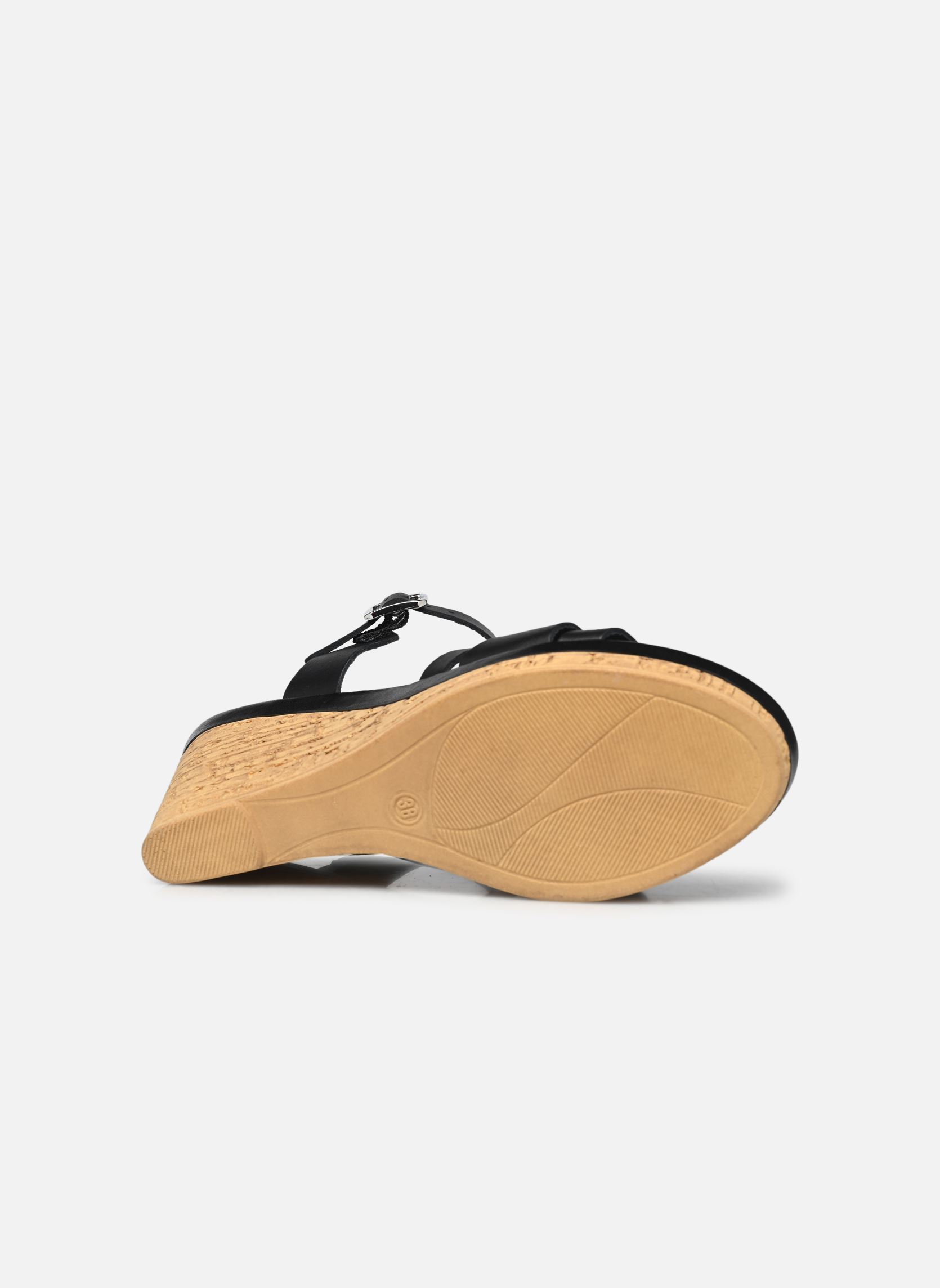 Sandalen met sleehak en plateau Tammyn dames zwart Eram Sandalen met sleehak en plateau Tammyn dames zwart Noir