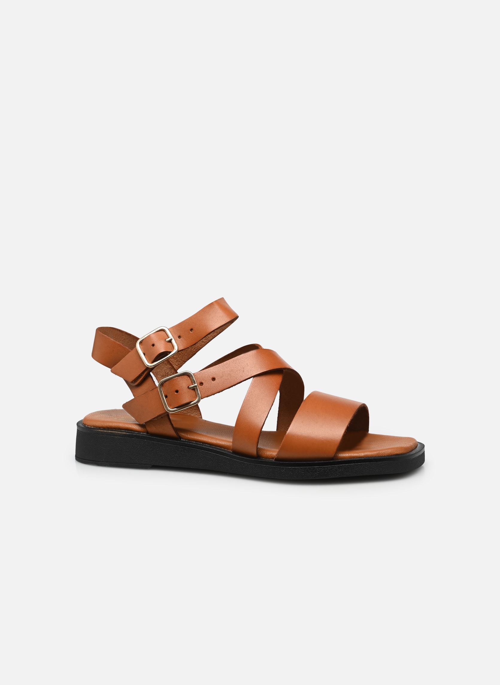 Sandales compensées et plateformes Nelia femme marron Eram Sandales compensées et plateformes Nelia femme marron Cognac