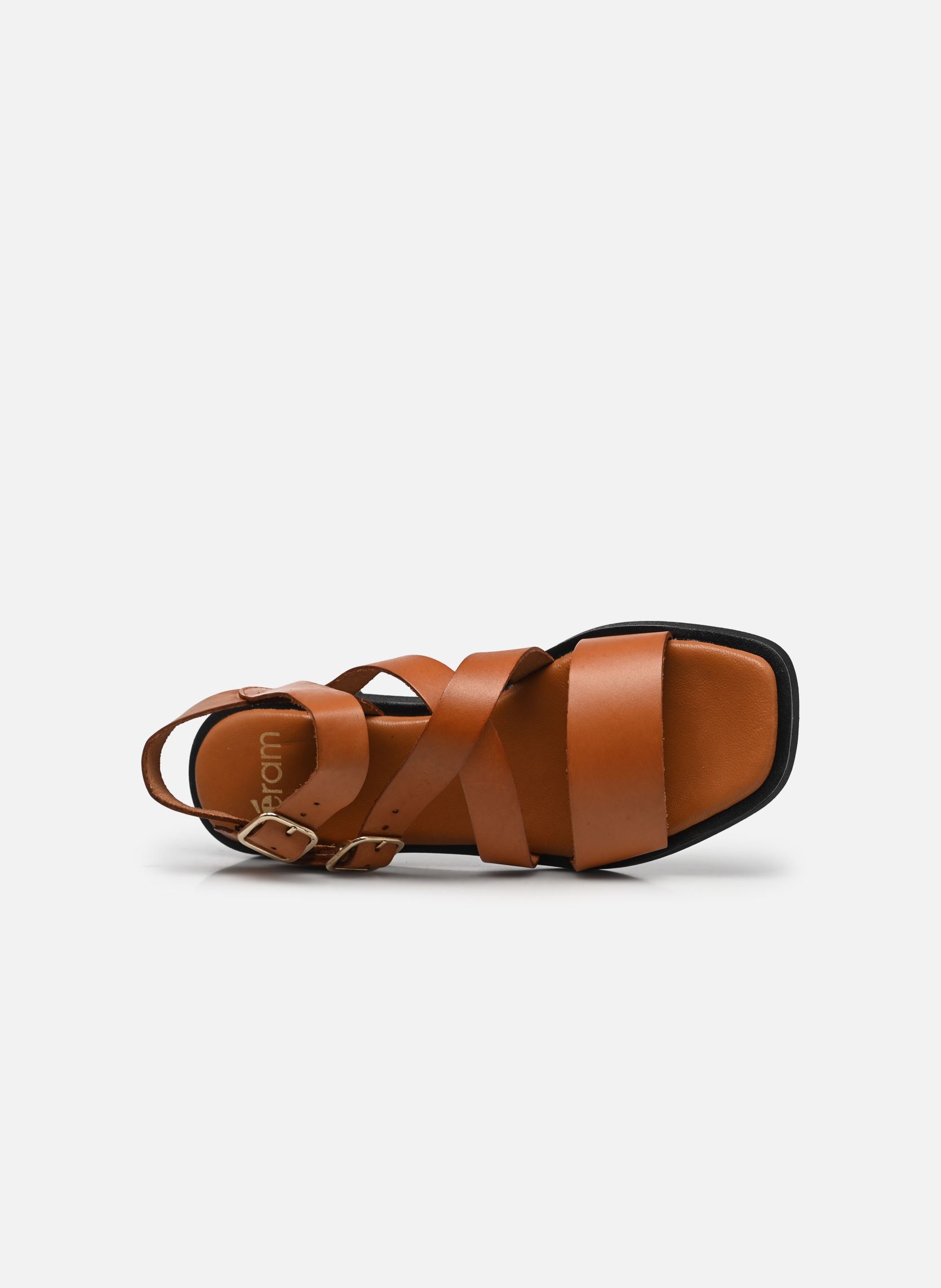 Sandales compensées et plateformes Nelia femme marron Eram Sandales compensées et plateformes Nelia femme marron Cognac