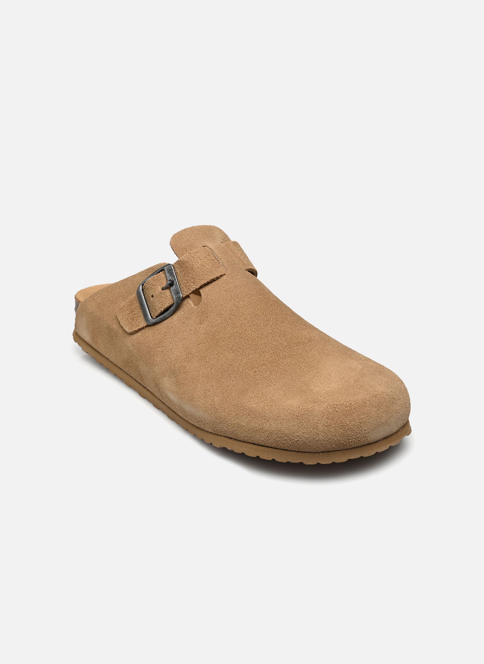 Sabot Suédois en Nubuck - Beige - Karlen Koncept - Sabots Suédois