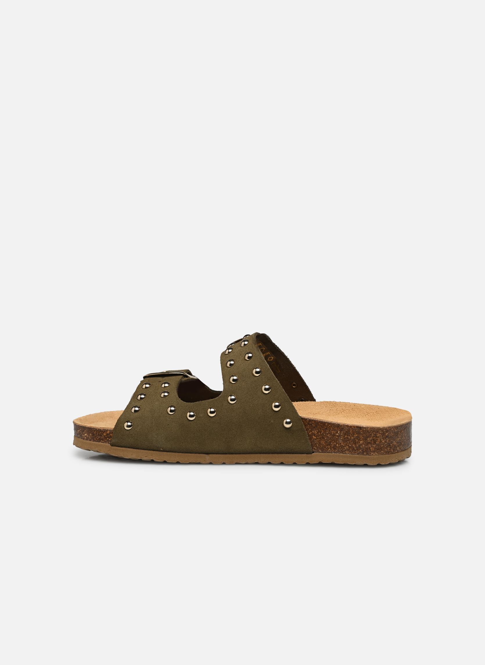 Mules et sabots Athia femme vert Texto Mules et sabots Athia femme vert Kaki