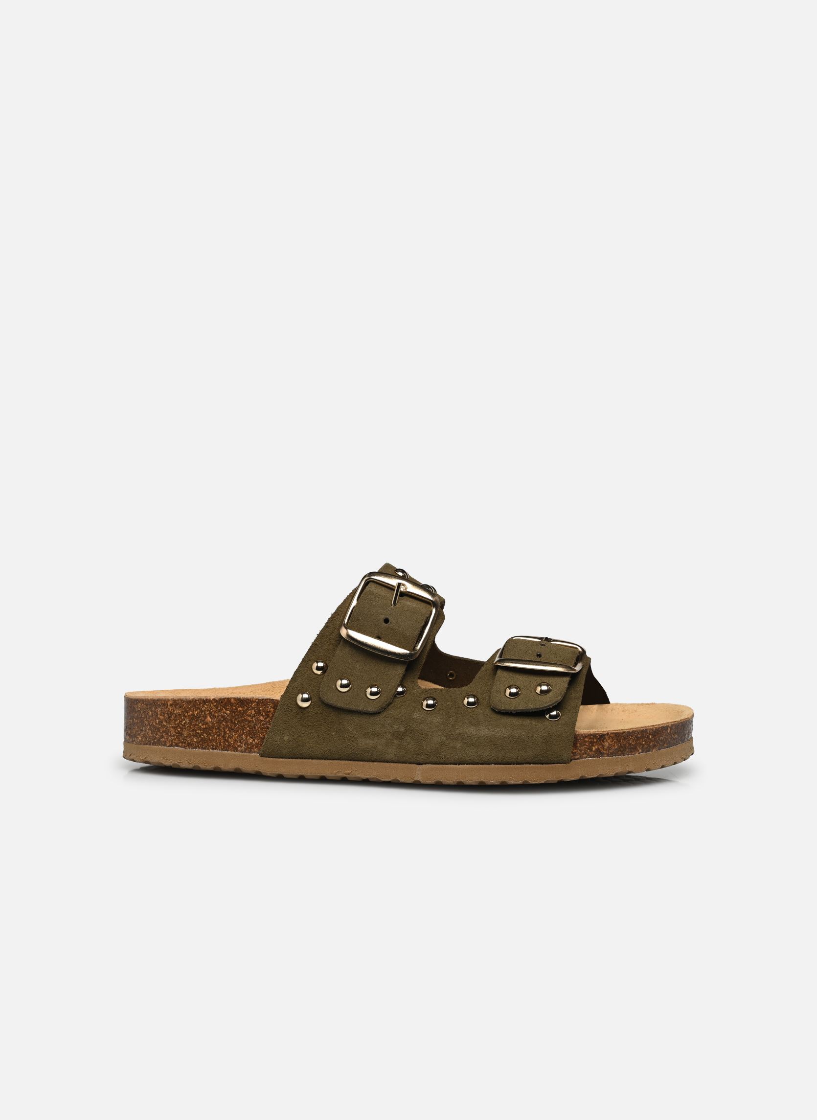 Mules et sabots Athia femme vert Texto Mules et sabots Athia femme vert Kaki
