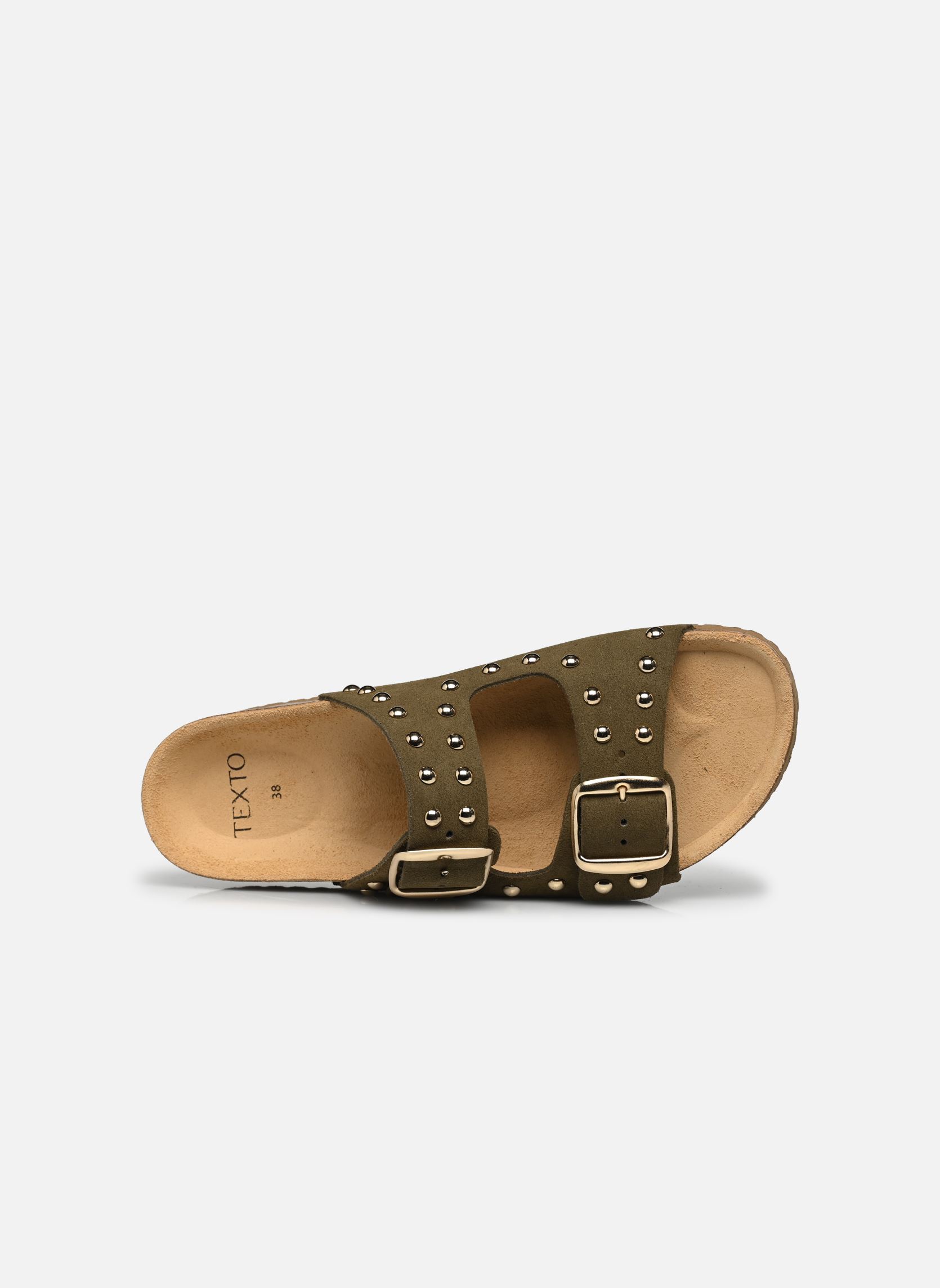 Mules et sabots Athia femme vert Texto Mules et sabots Athia femme vert Kaki