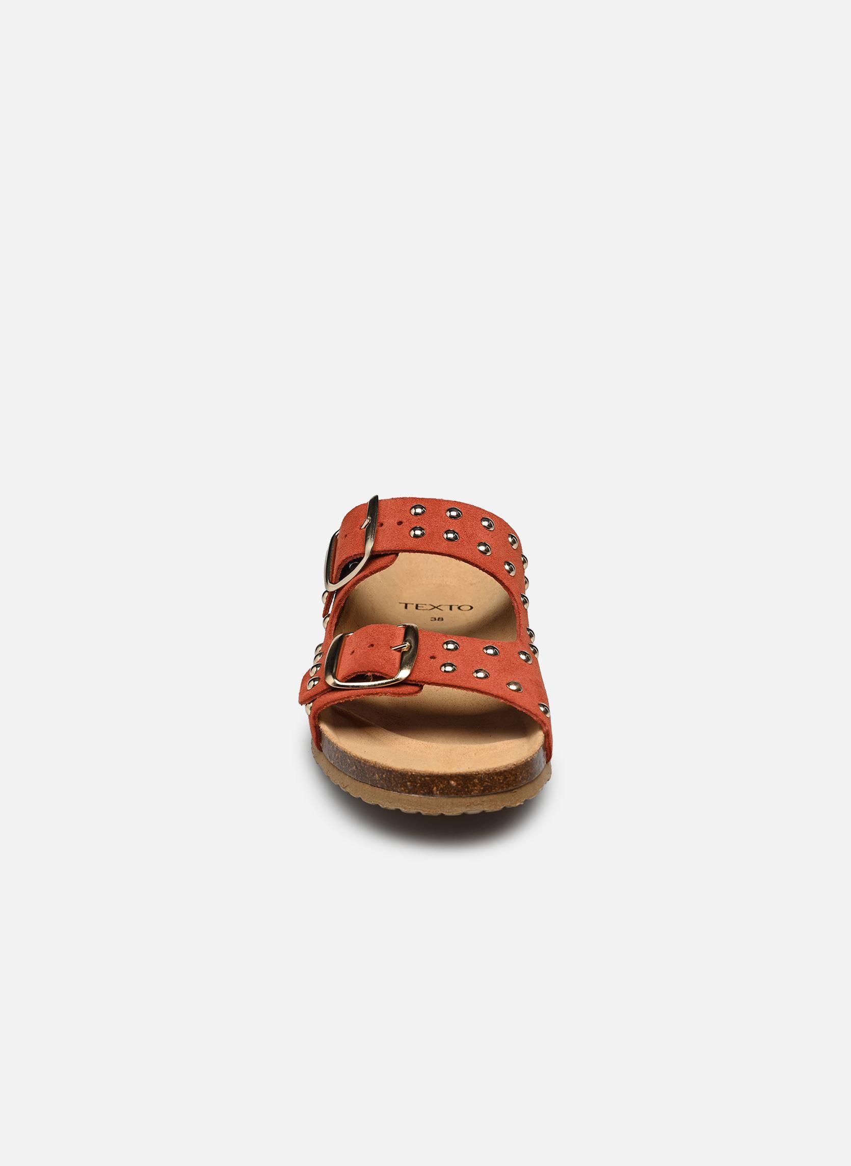 Mules et sabots Athia femme rouge Texto Mules et sabots Athia femme rouge Terracotta