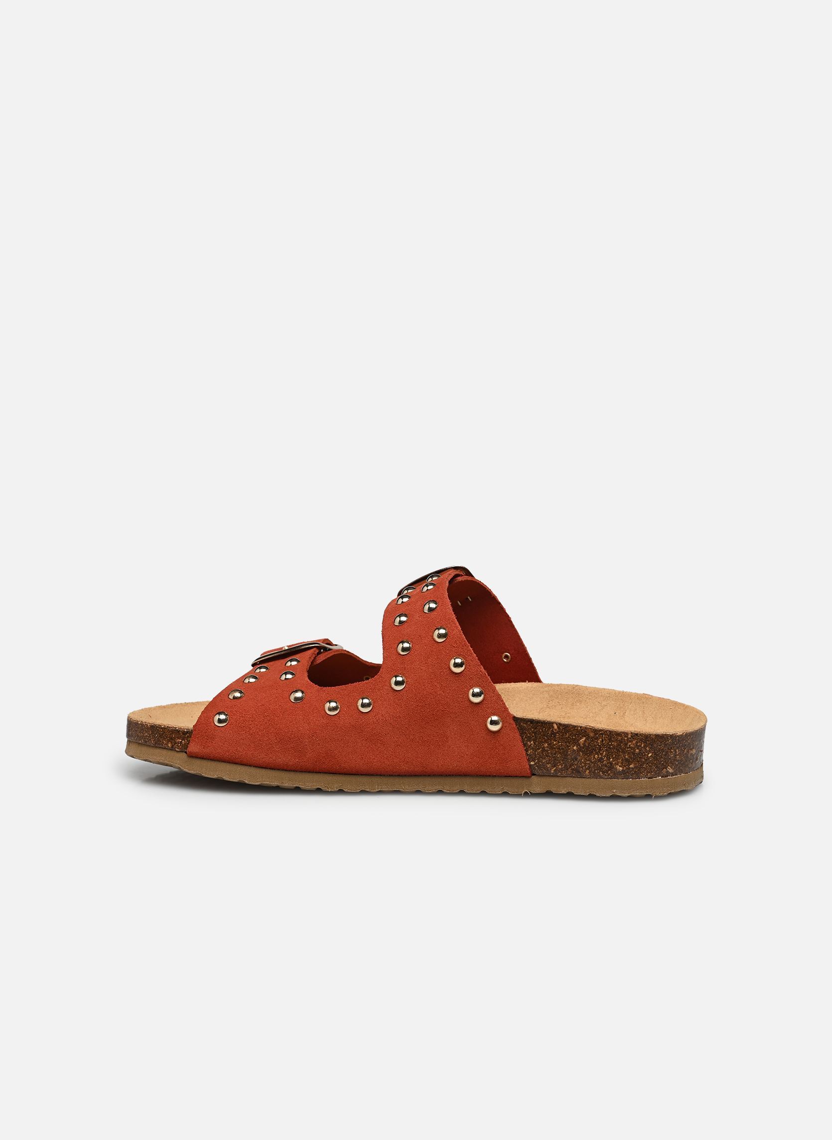 Mules et sabots Athia femme rouge Texto Mules et sabots Athia femme rouge Terracotta