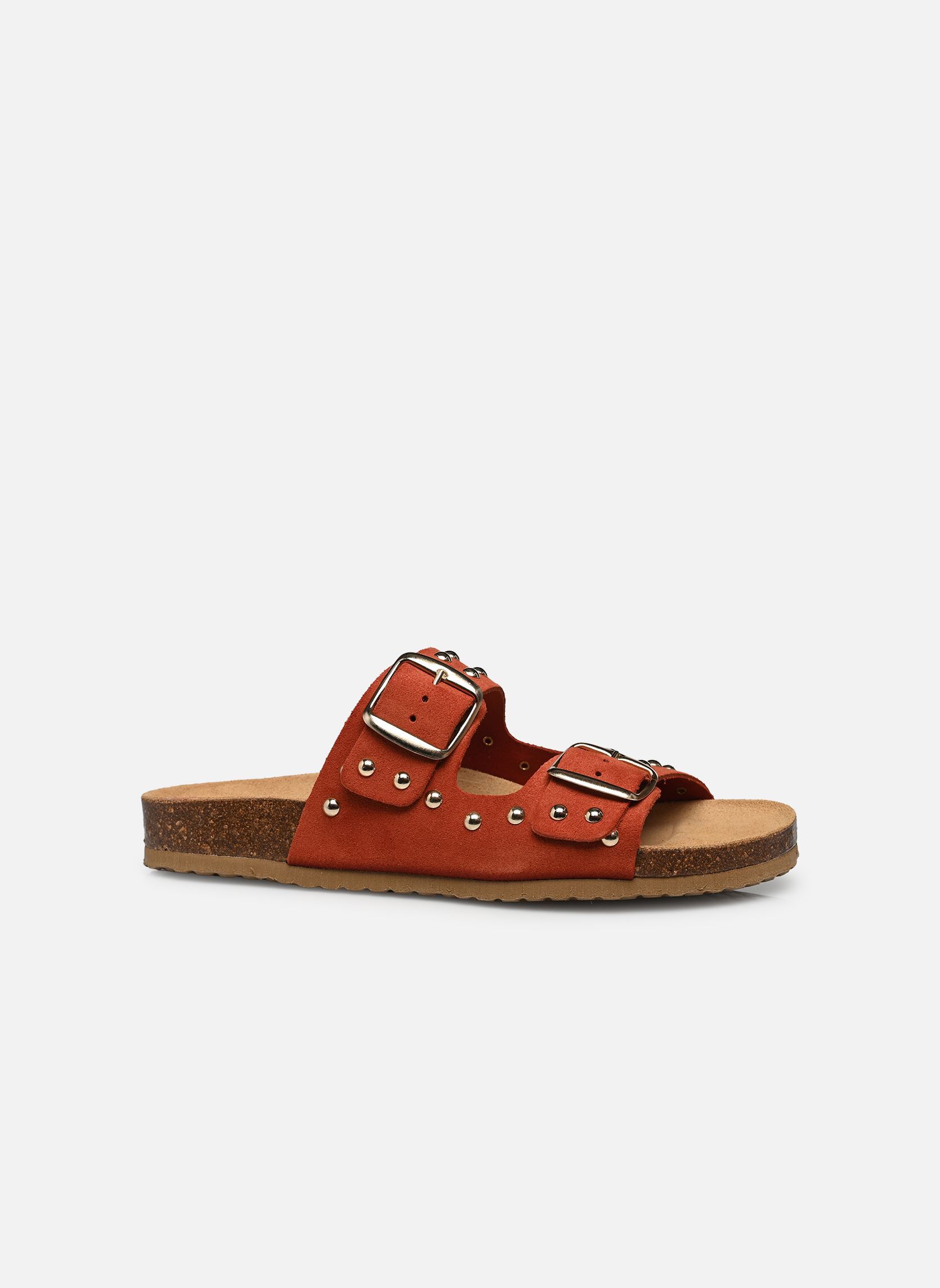 Mules et sabots Athia femme rouge Texto Mules et sabots Athia femme rouge Terracotta