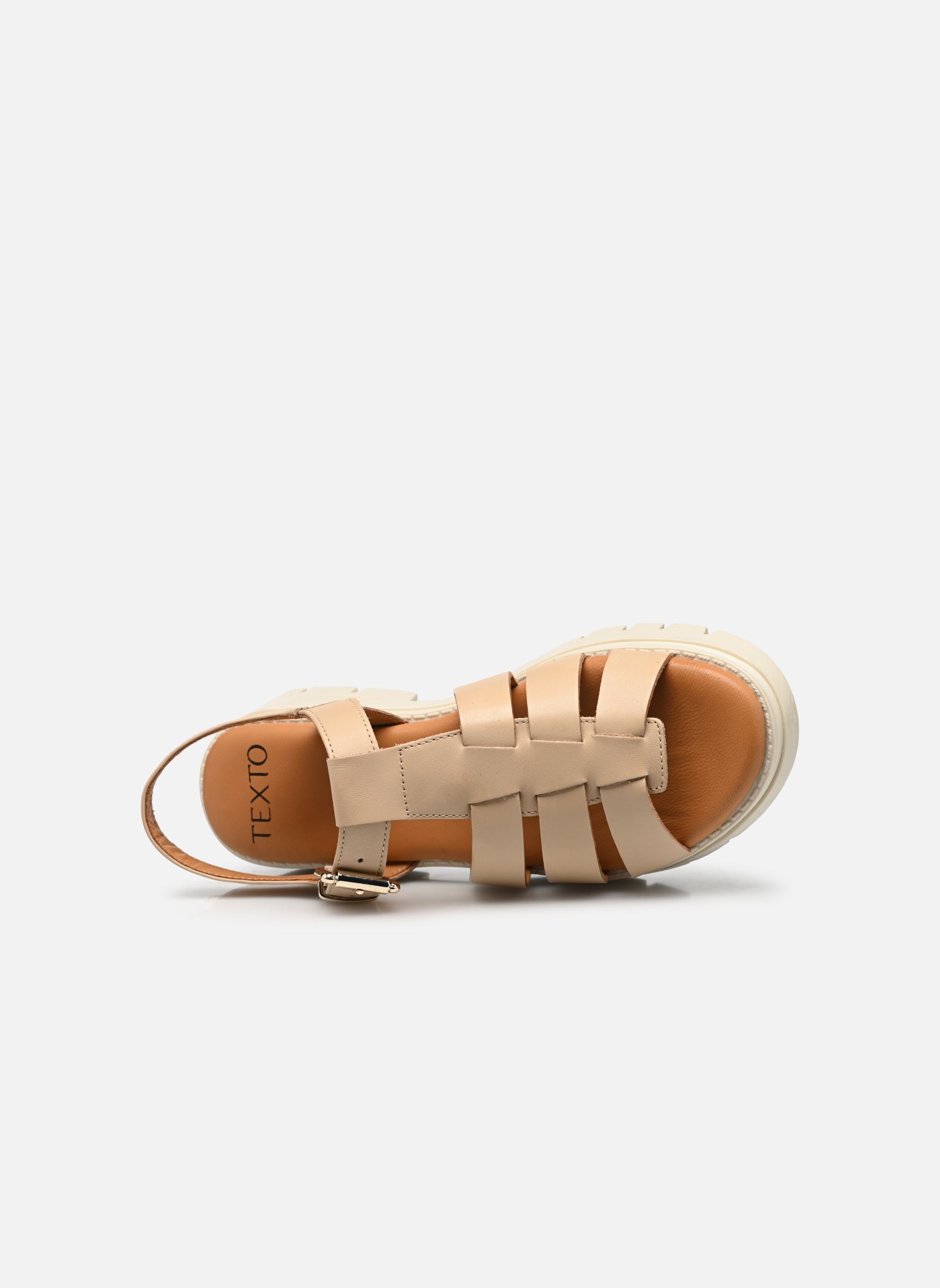 Sandales compensées et plateformes Norma femme beige Texto Sandales compensées et plateformes Norma femme beige Beige