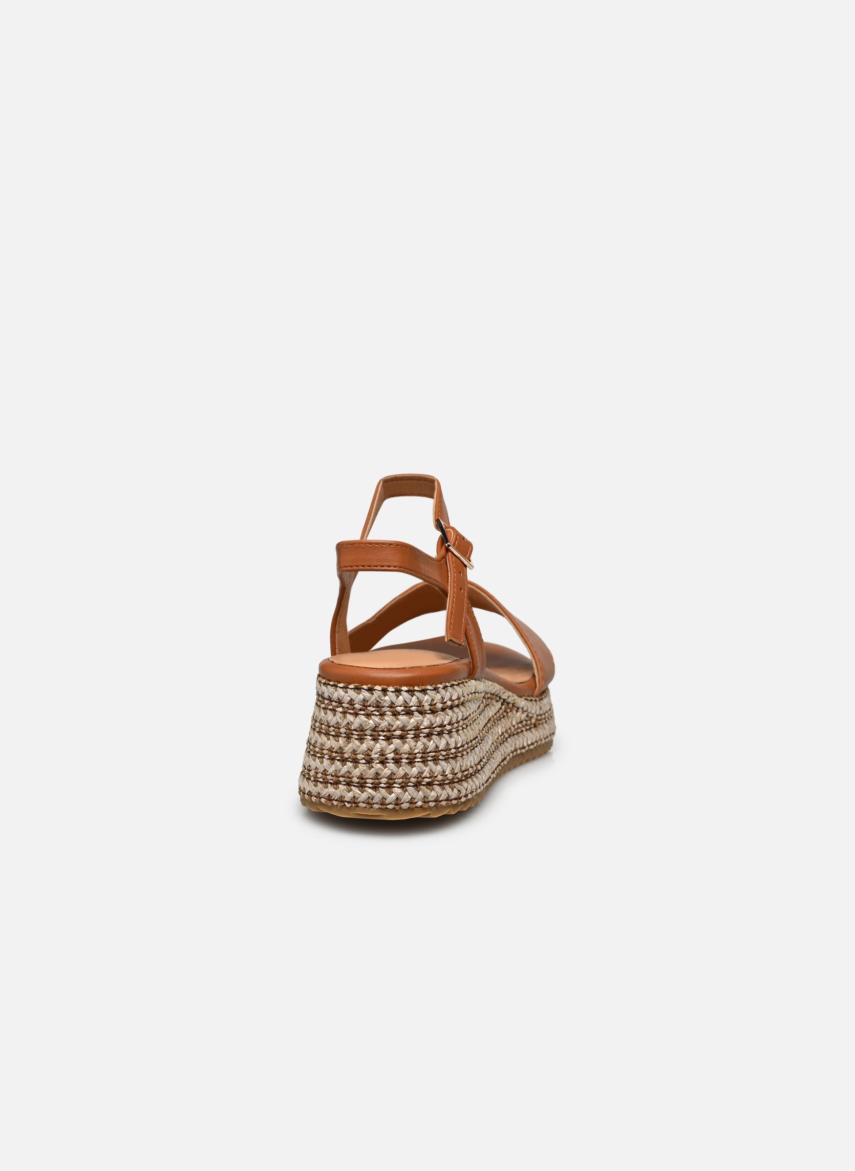 Sandales compensées et plateformes Tana femme marron Texto Sandales compensées et plateformes Tana femme marron Cognac
