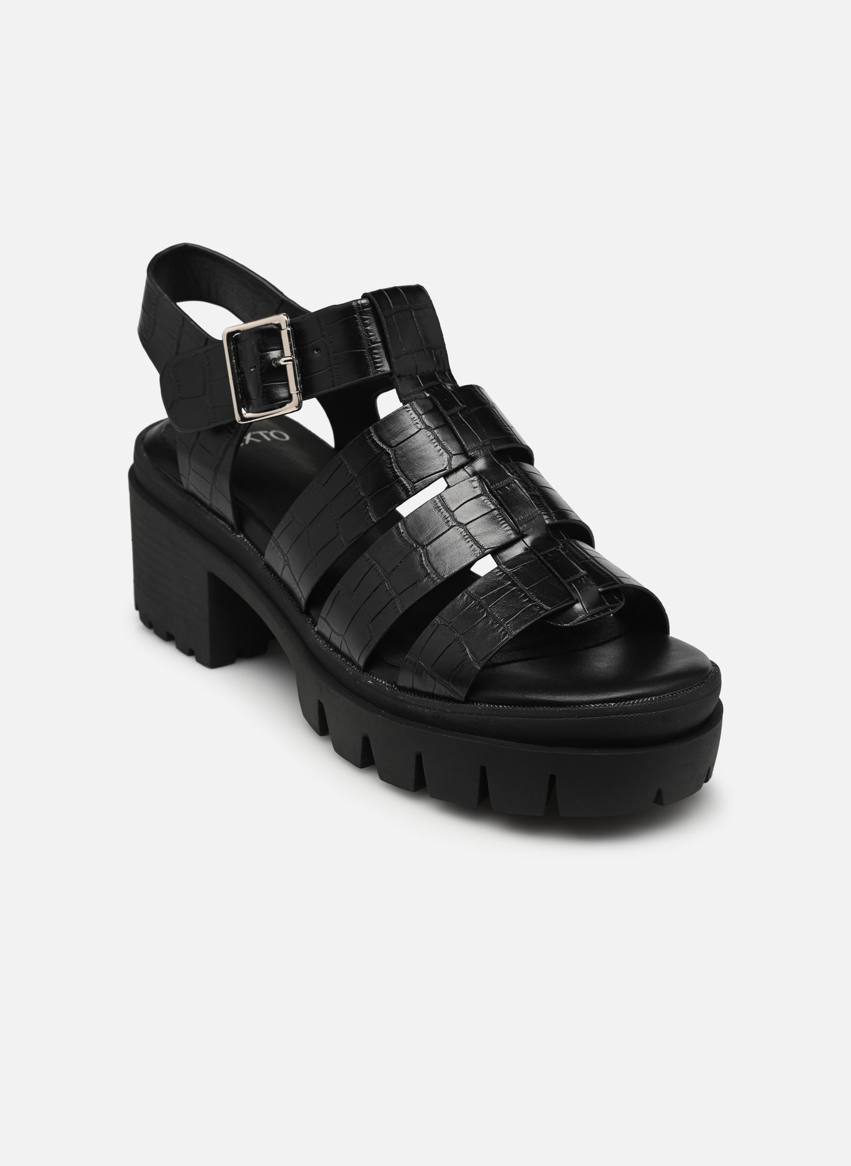 Sandalen Mires damen schwarz Texto Sandalen Mires damen schwarz Noir