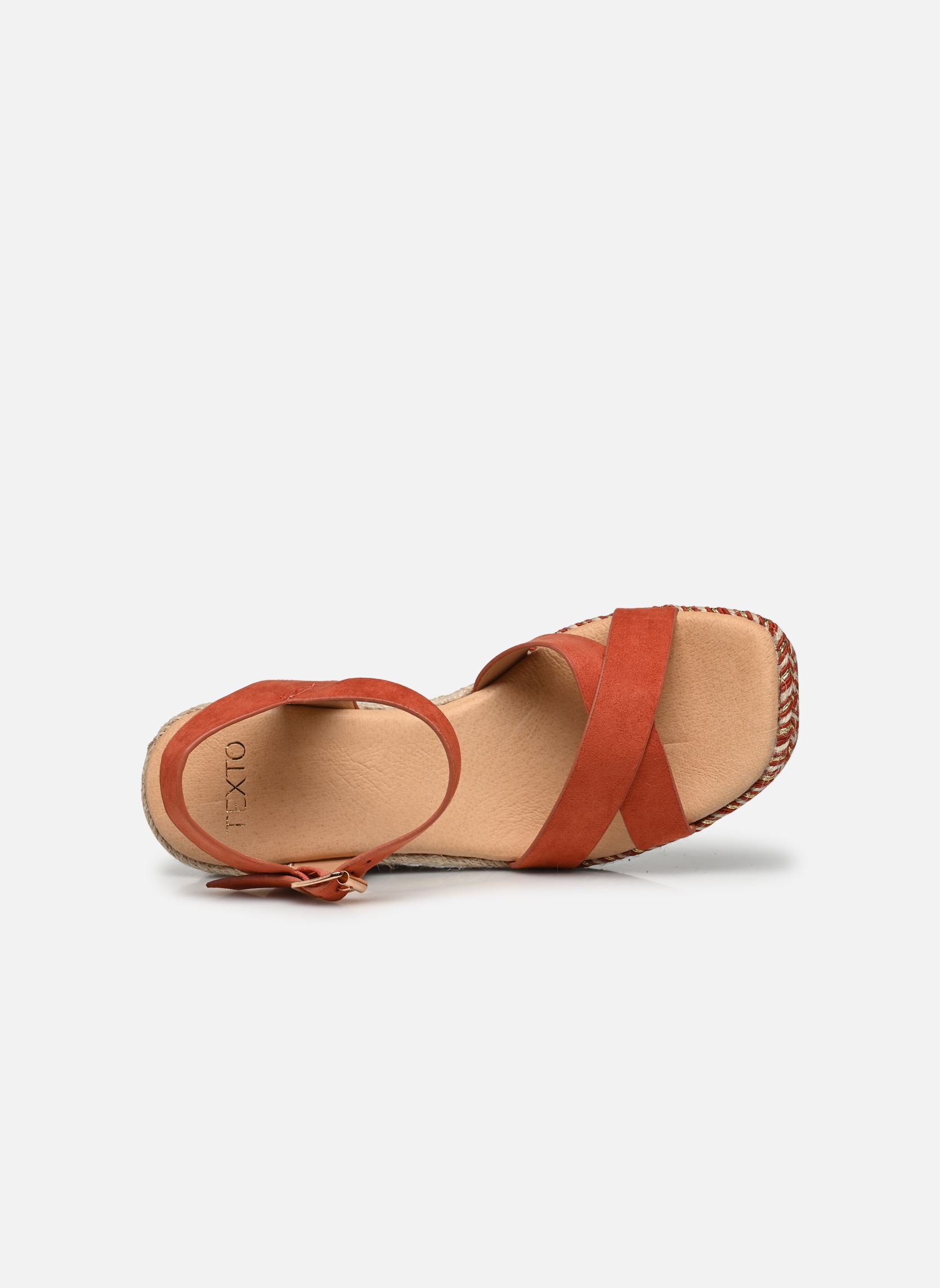 Sandali con zeppa e plateau Thiphaine donna arancione Texto Sandali con zeppa e plateau Thiphaine donna arancione Orange