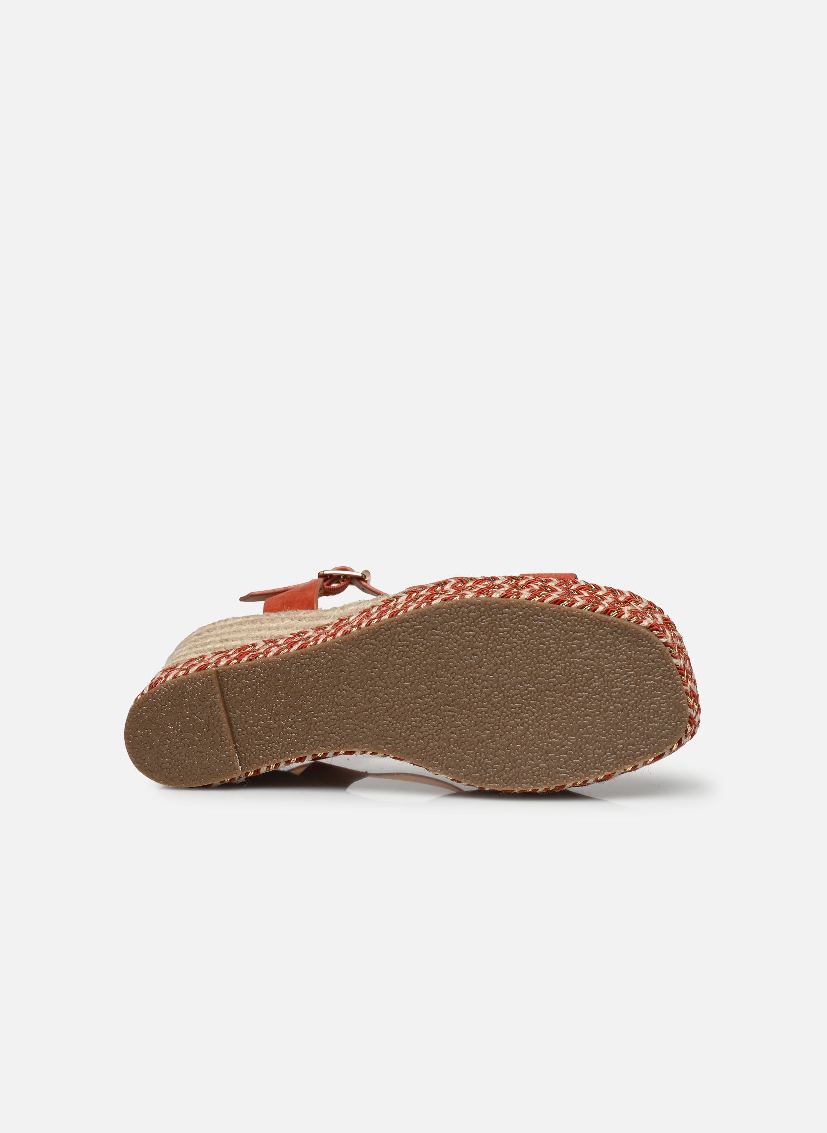Sandali con zeppa e plateau Thiphaine donna arancione Texto Sandali con zeppa e plateau Thiphaine donna arancione Orange