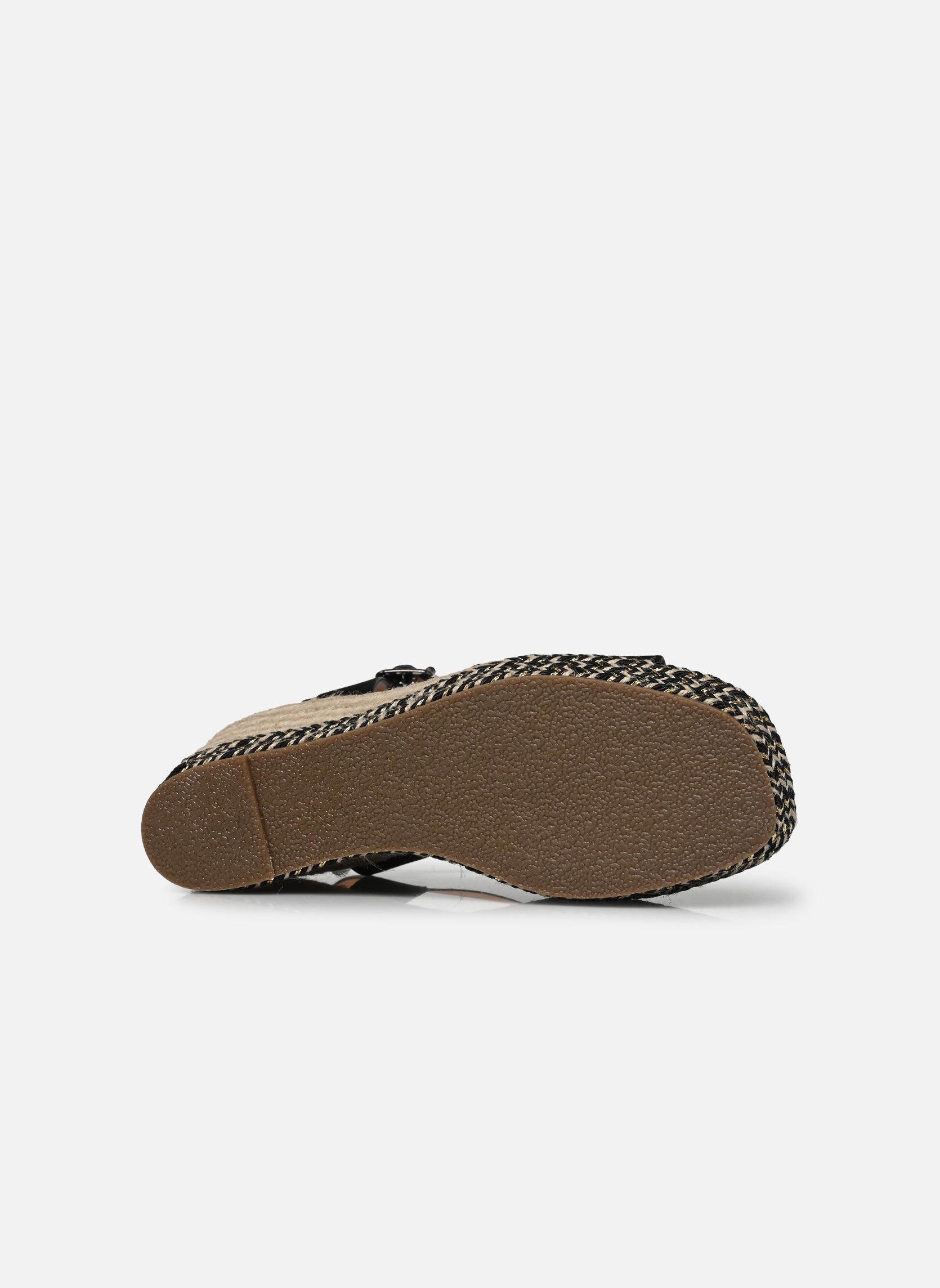 Sandales compensées et plateformes Thiphaine femme noir Texto Sandales compensées et plateformes Thiphaine femme noir Noir