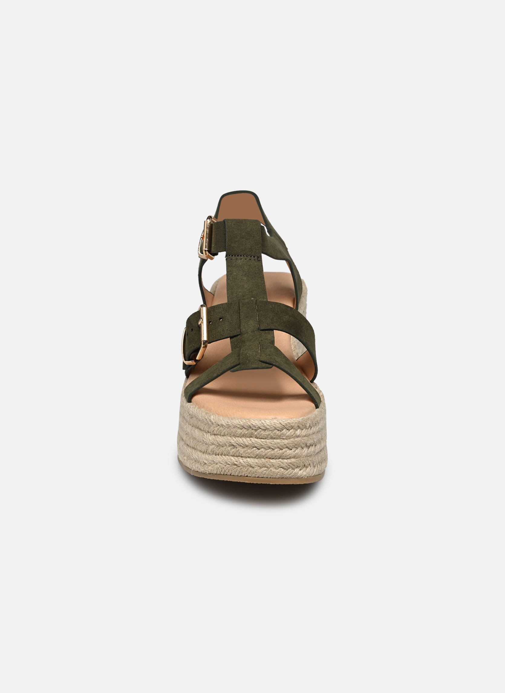 Keil- und Plateausandalen Tara damen grün Texto Keil- und Plateausandalen Tara damen grün Kaki
