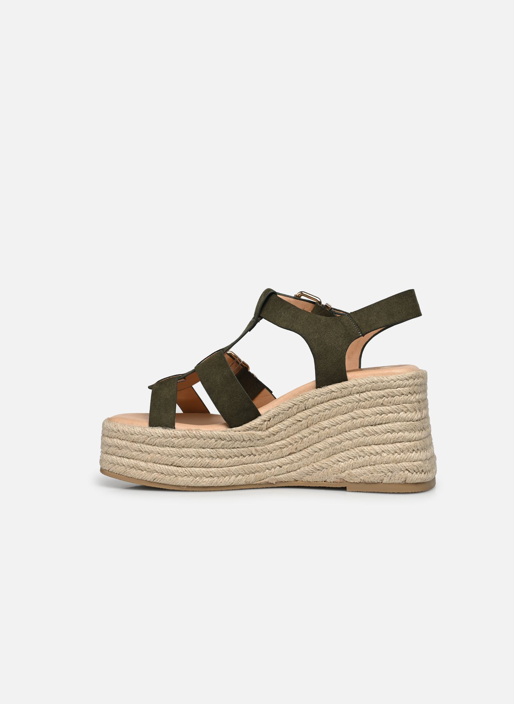 Keil- und Plateausandalen Tara damen grün Texto Keil- und Plateausandalen Tara damen grün Kaki