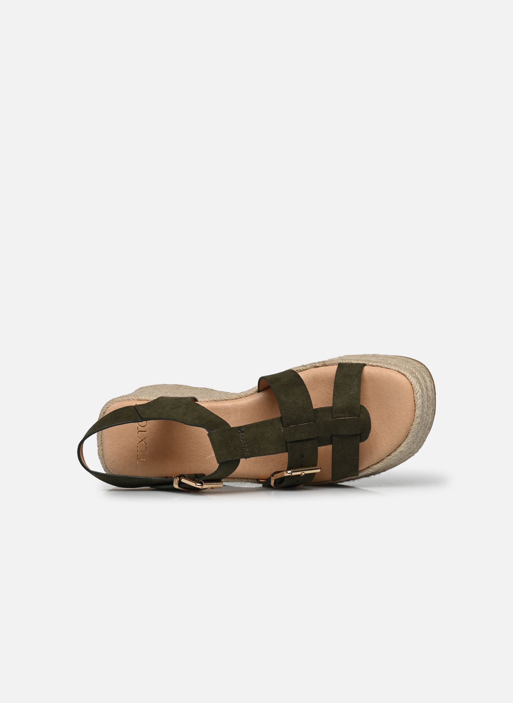 Keil- und Plateausandalen Tara damen grün Texto Keil- und Plateausandalen Tara damen grün Kaki