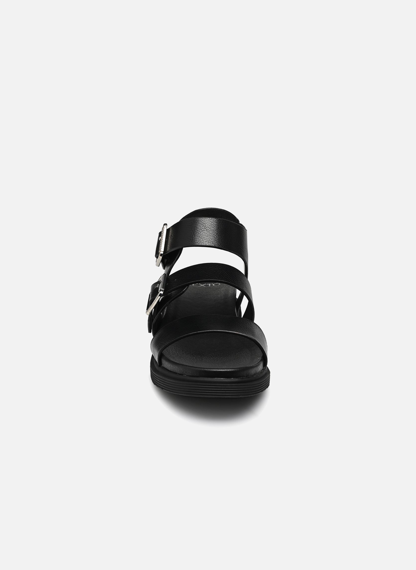 Sandales compensées et plateformes Maldonu femme noir Texto Sandales compensées et plateformes Maldonu femme noir Noir