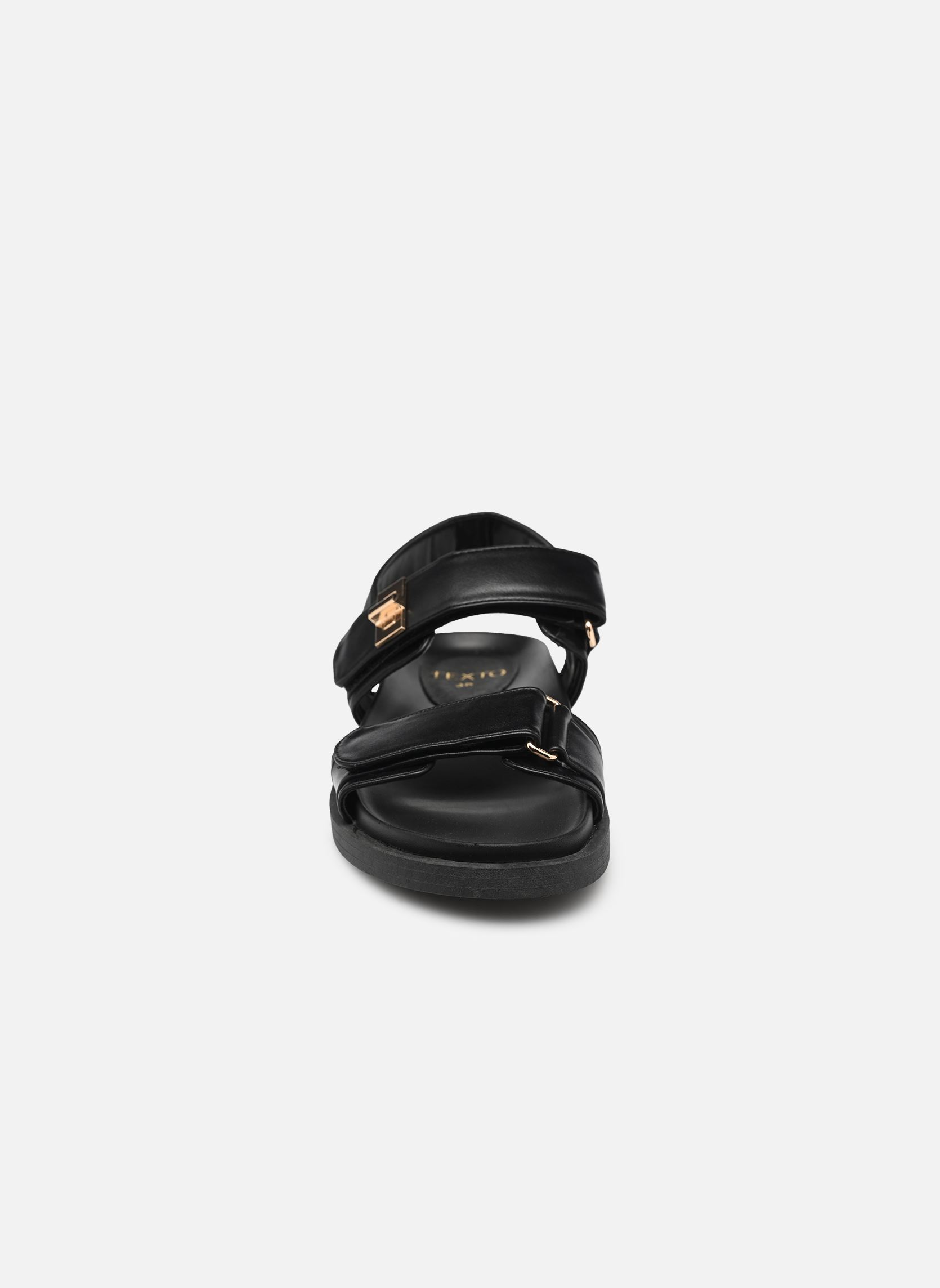 Sandalen met sleehak en plateau Neeve dames zwart Texto Sandalen met sleehak en plateau Neeve dames zwart Noir