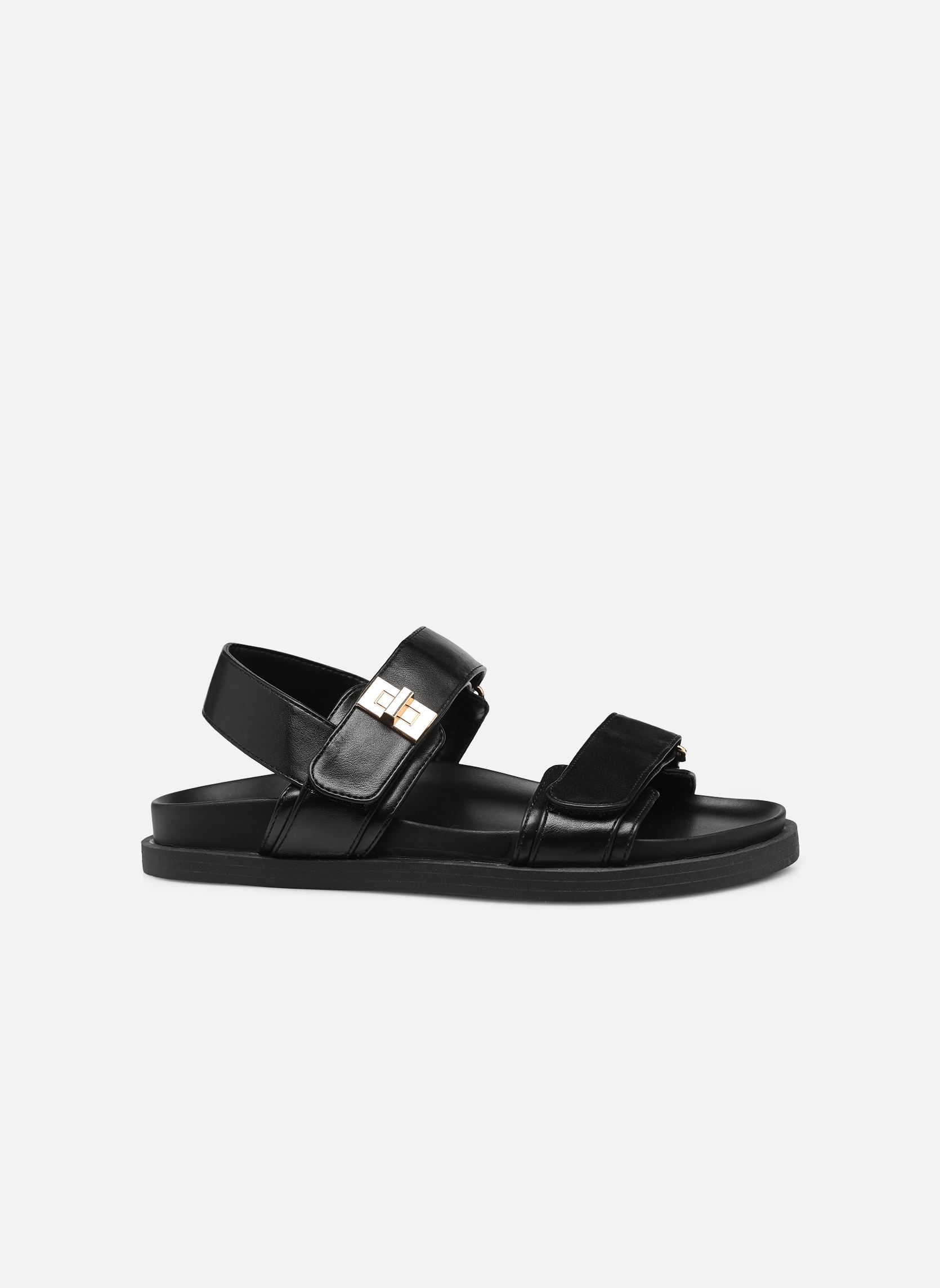 Sandalen met sleehak en plateau Neeve dames zwart Texto Sandalen met sleehak en plateau Neeve dames zwart Noir