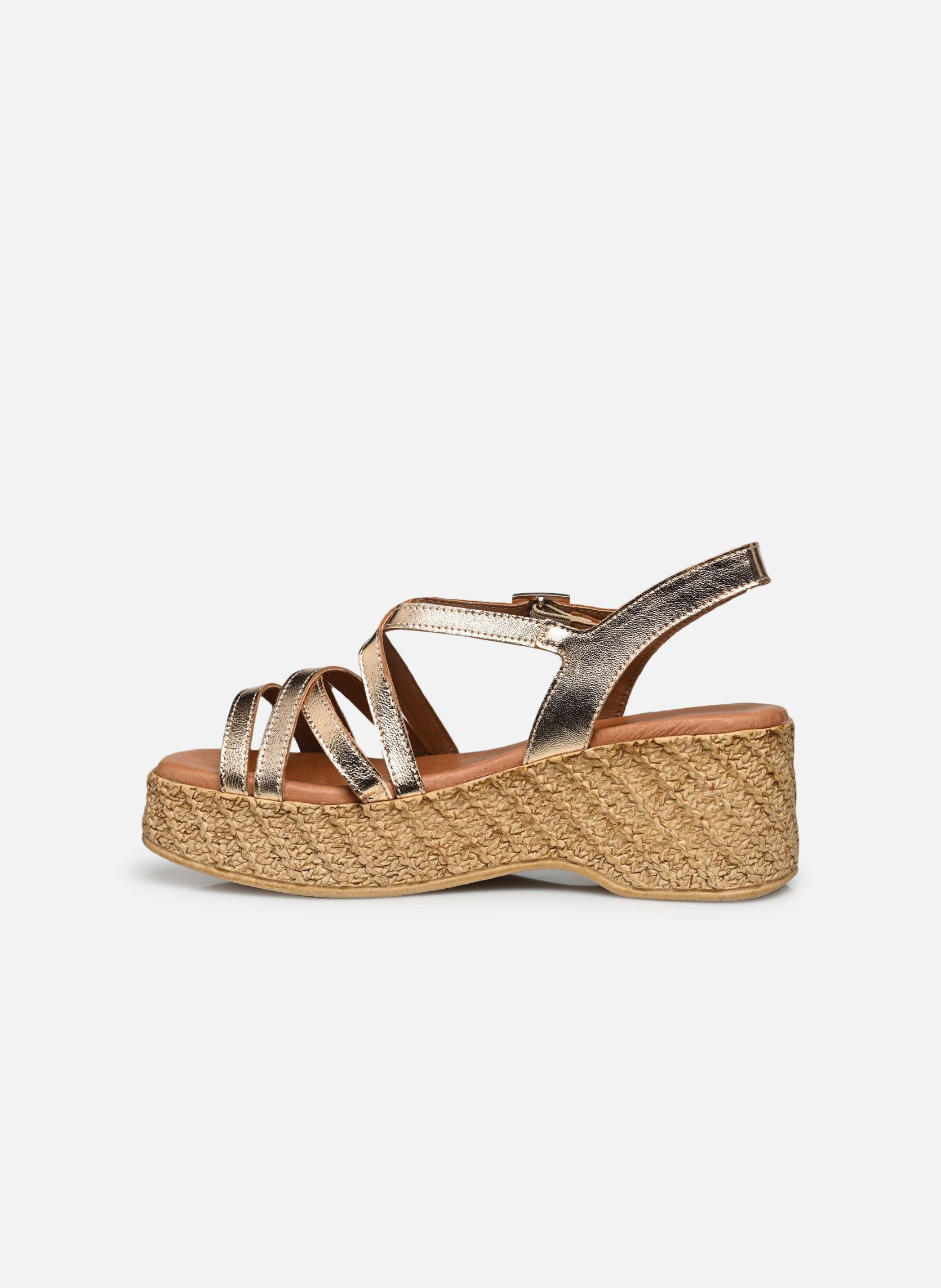 Keil- und Plateausandalen Tamani damen gold und bronze Texto Keil- und Plateausandalen Tamani damen gold und bronze OR