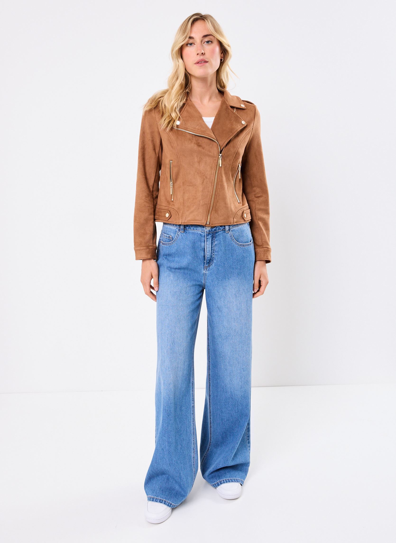Bomberjacken VSUEDE damen braun MADE BY Bomberjacken VSUEDE damen braun THRUSH