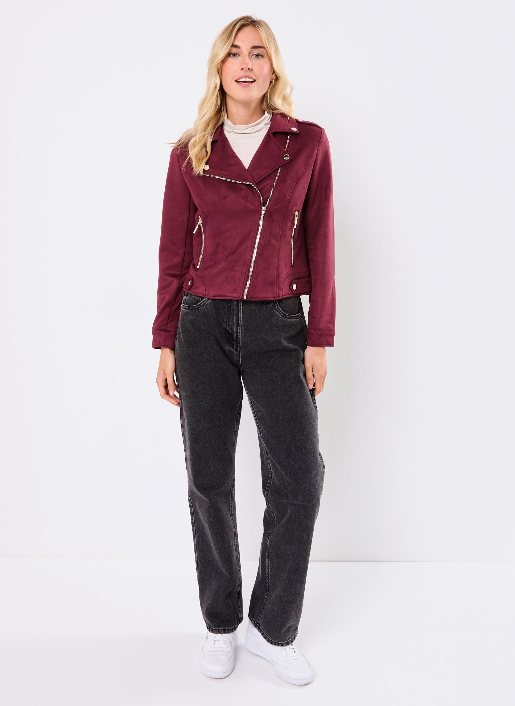 Bomberjacks VSUEDE dames bordeaux MADE BY Bomberjacks VSUEDE dames bordeaux MAROON BANNER