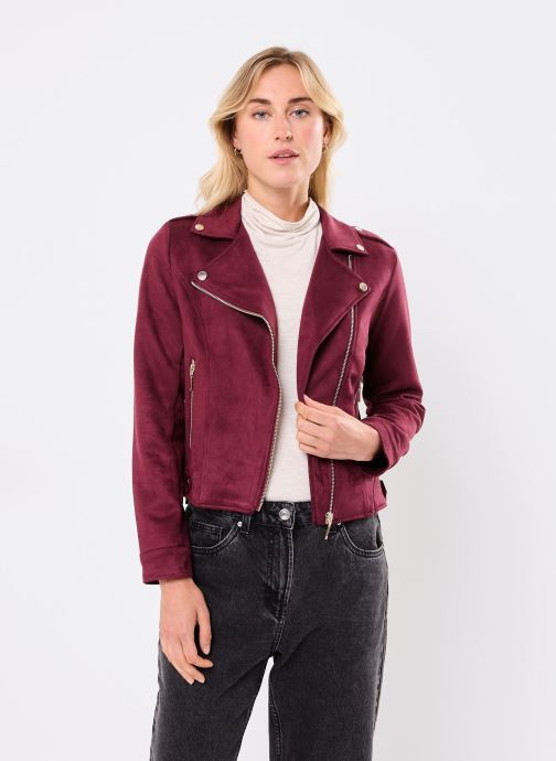 MADE BY Blousons VSUEDE femme bordeaux