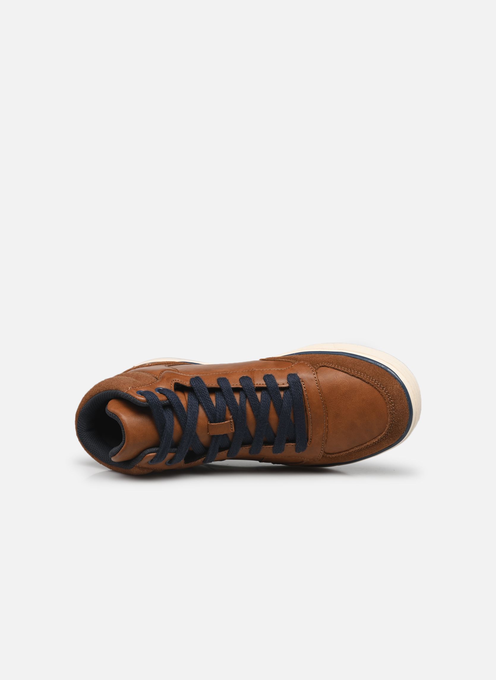 Hoge sneakers Baskets EDVIN heren bruin MADE BY Hoge sneakers Baskets EDVIN heren bruin COGNAC